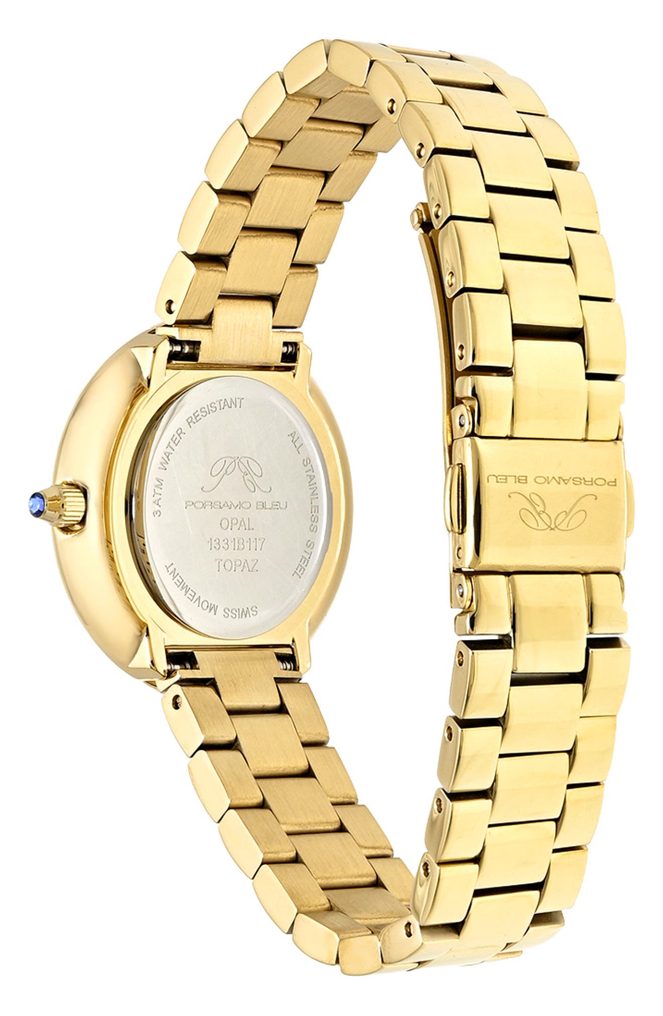PORSAMO BLEU Opal Swiss Quartz Bracelet Watch, 32mm