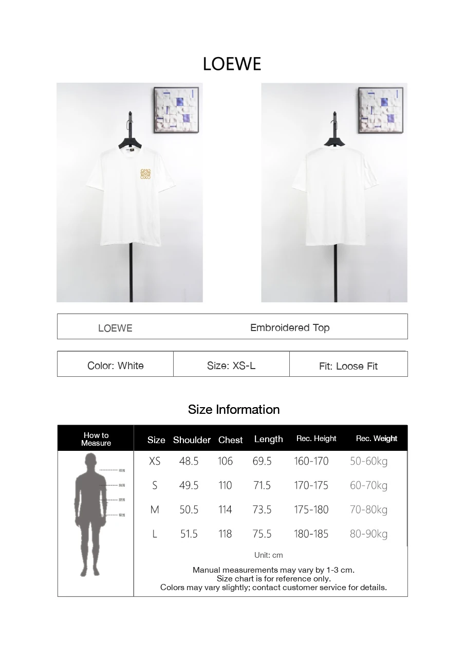 LOEWE White Matte Anagram Embroidered T-Shirt product photo from LabelPicks