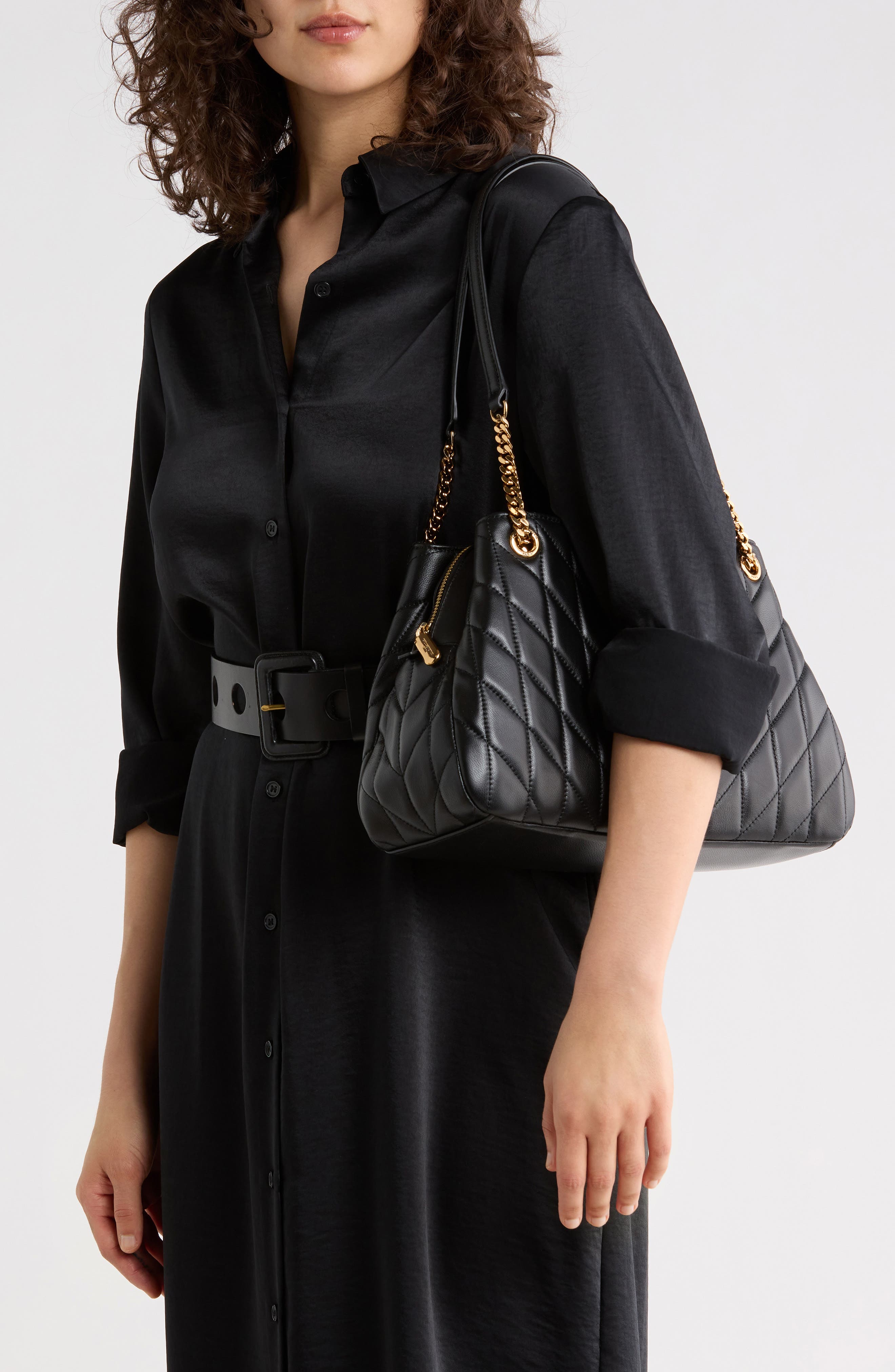 KARL LAGERFELD PARIS Lafayette Satchel Shoulder Bag