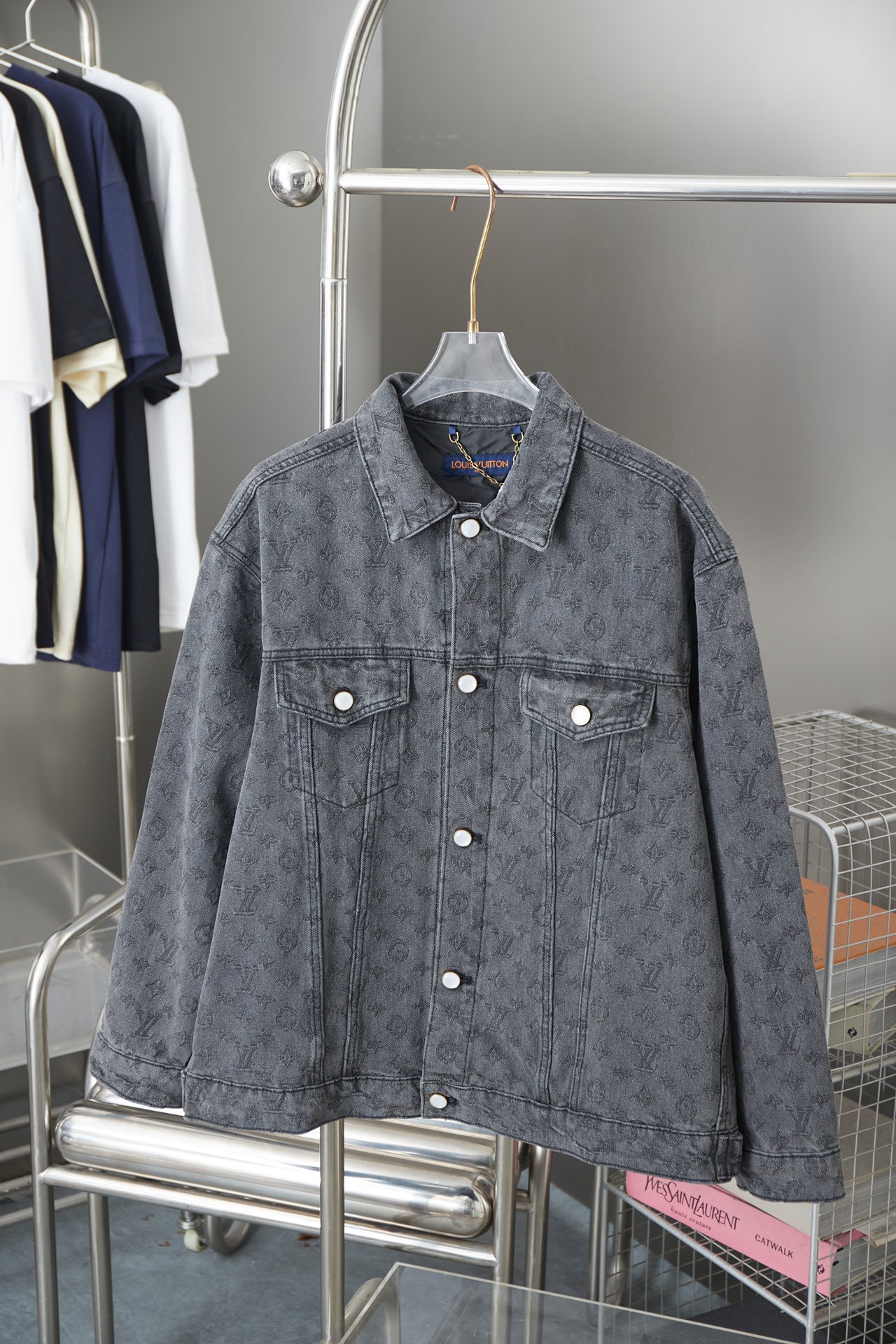 Fashionable Monogram Long Sleeved Denim Jackets