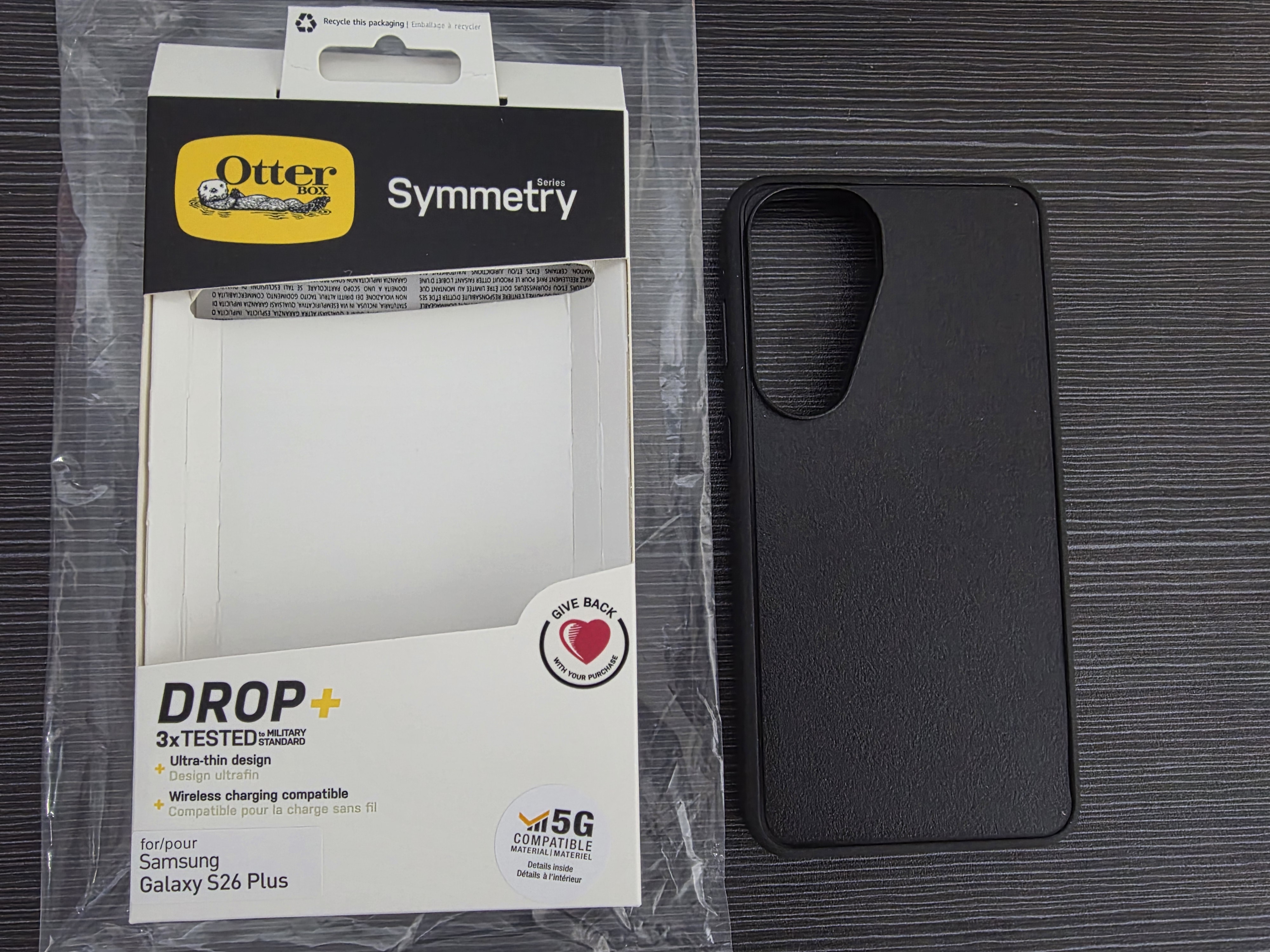 Samsung S26+ Plus 5G / S26Plus Otterbox Symmetry Black Color Case (0880) - GreshamTech