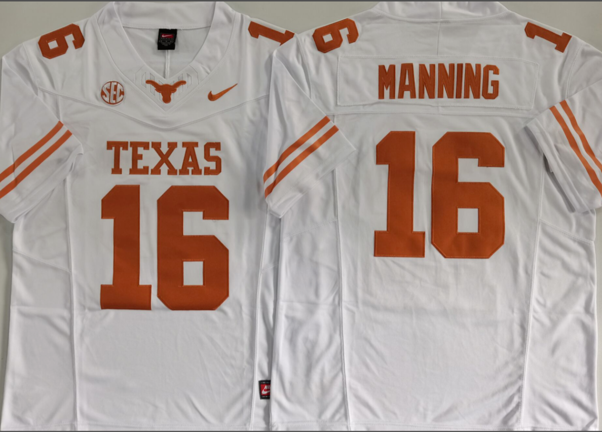Arch Manning NCAA Texas Longhorns Nike Vapor Limited Jersey