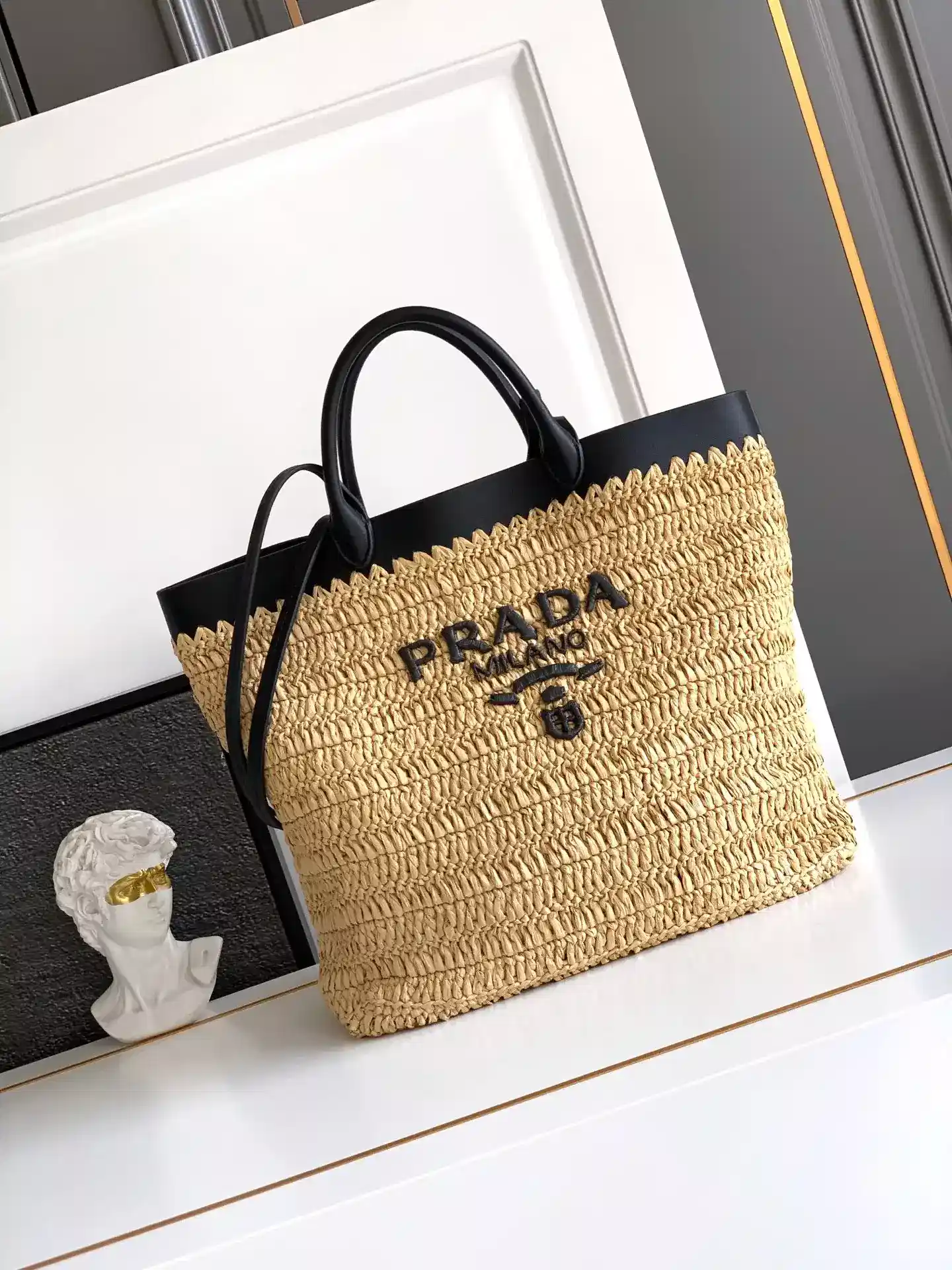Prada Straw Woven Tote Bag product photo from LabelPicks
