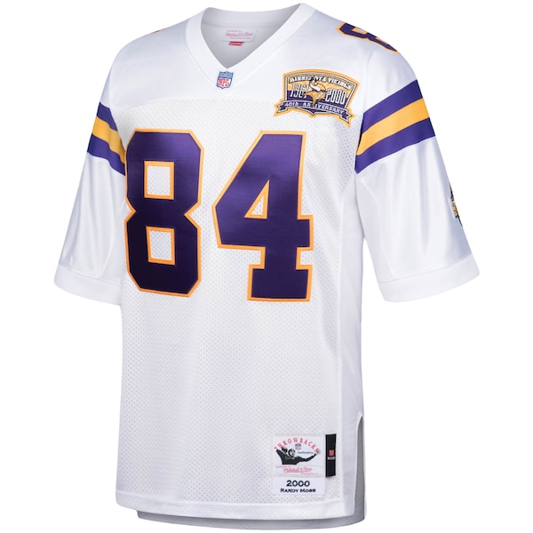 Randy Moss Minnesota Vikings 2000 Authentic Throwback Retired Player Jersey - White
