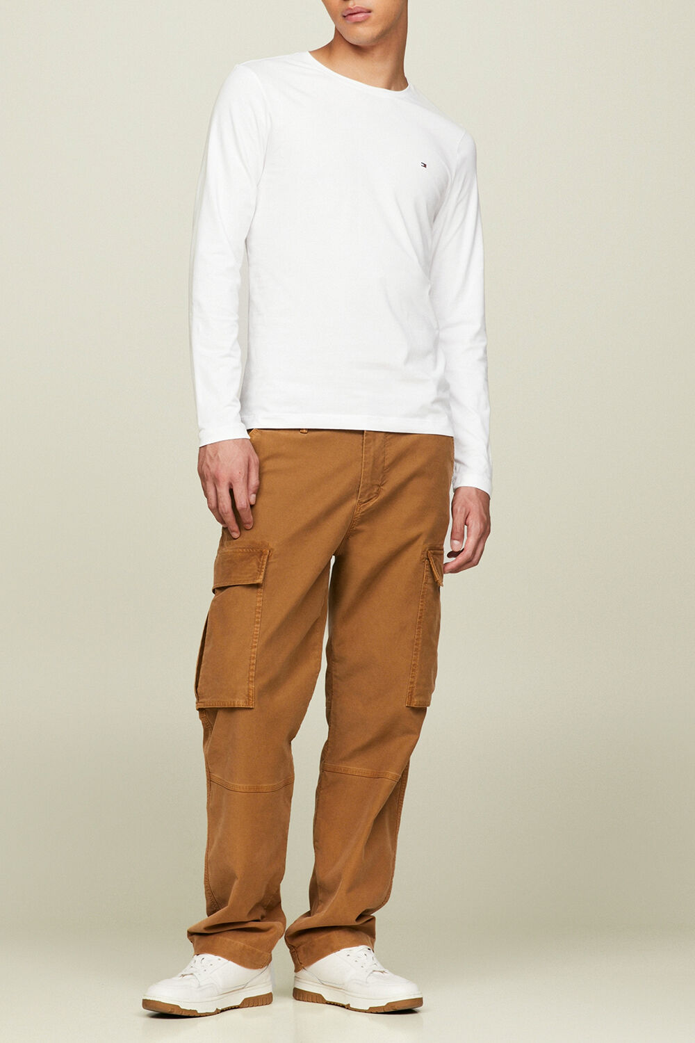 TOMMY HILFIGER חולצת טי עם שרוולים ארוכים