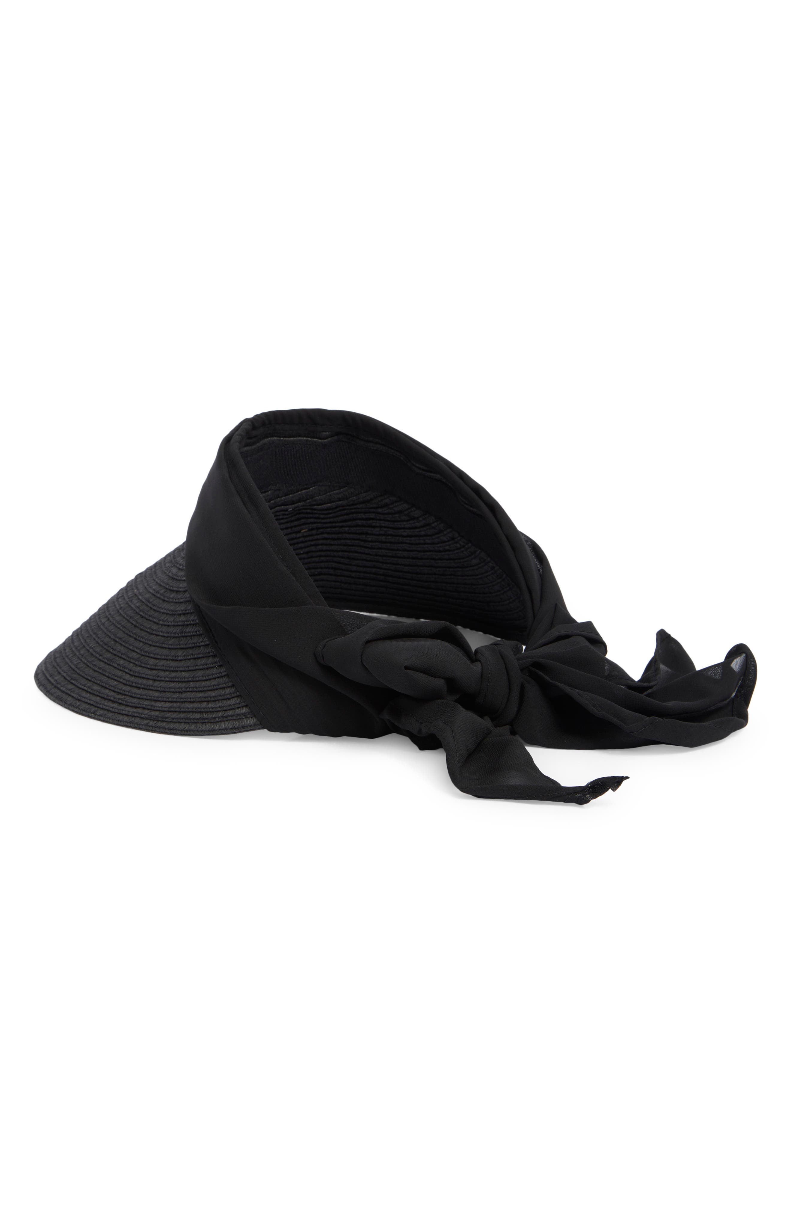 Vince Camuto Chiffon Tie Back Visor