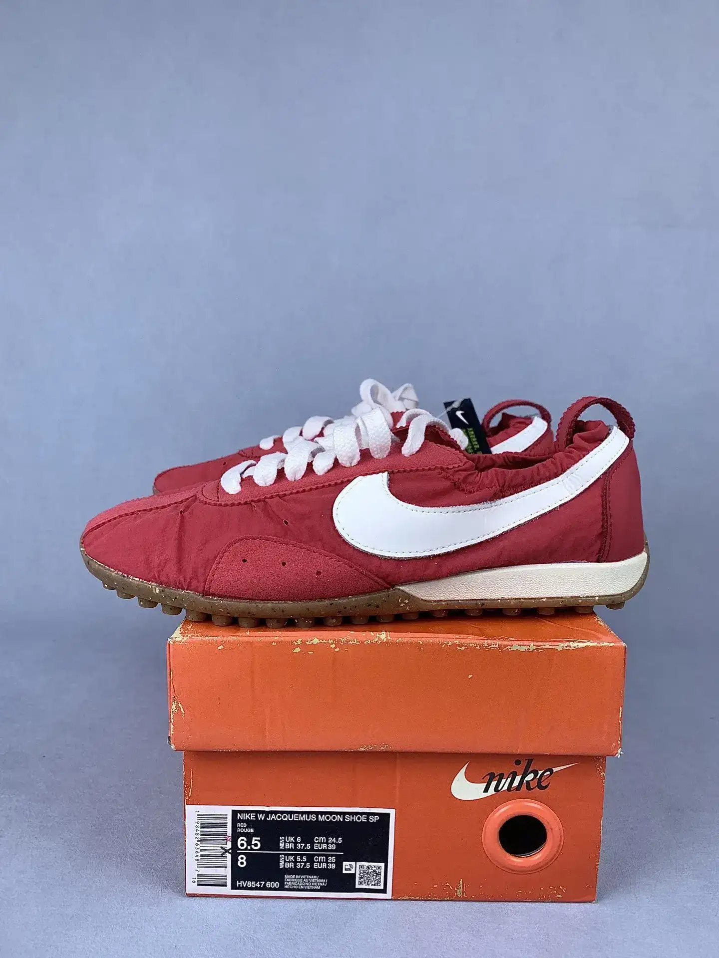 Nike Moon Shoe x Jacquemus 'University Red and Gum Light Brown' Shoes product photo from LabelPicks