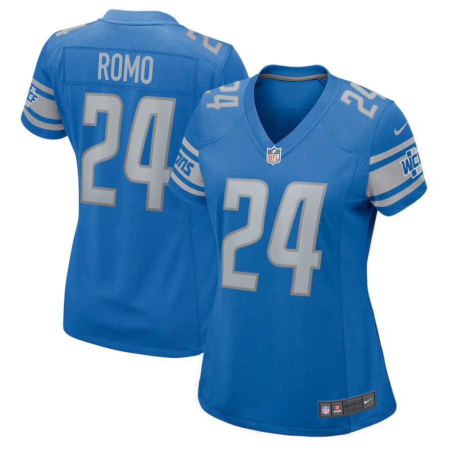 John Parker Romo Detroit Lions Nike Women's Team Game Jersey - Blue