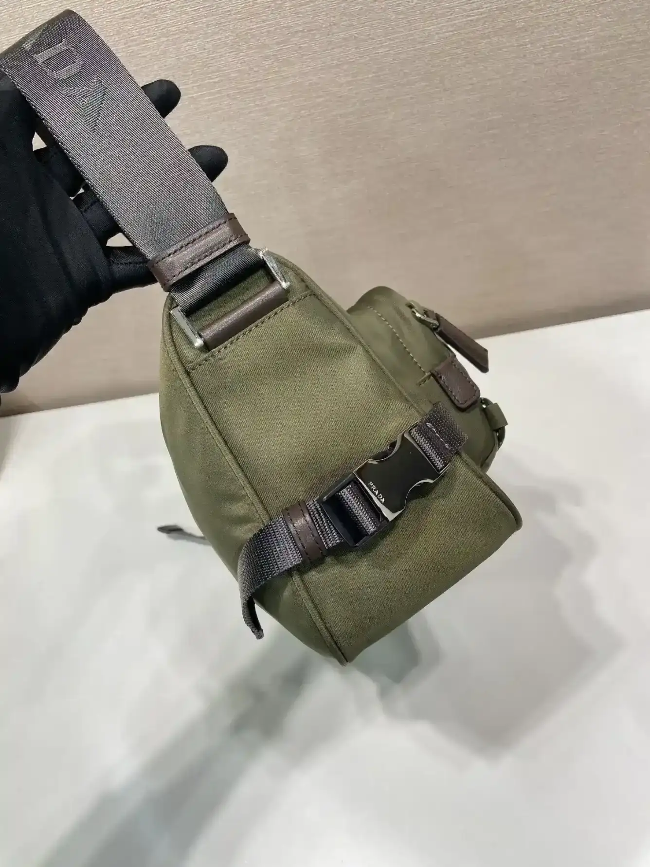 Prada Woven Leather Crossbody Bag product photo from LabelPicks