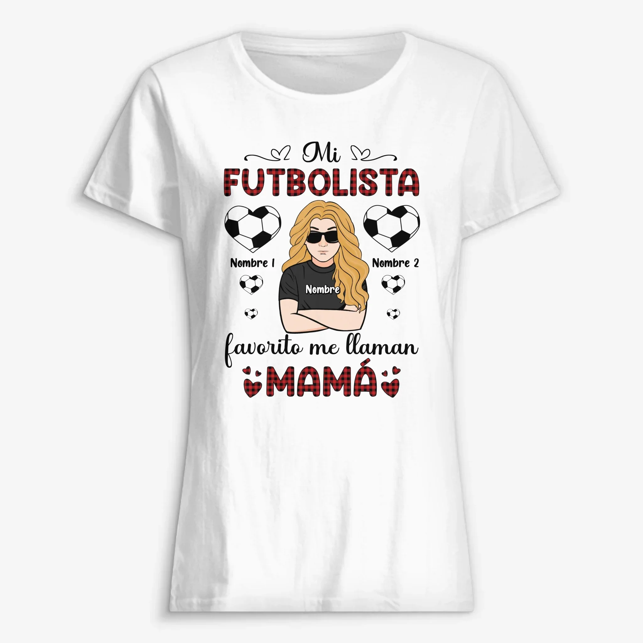 Personalizar Camisetas Para Mamá | Personalizado Regalo Para Madre | Mis Futbolistas Favoritos me Llaman Mamá/Abuela