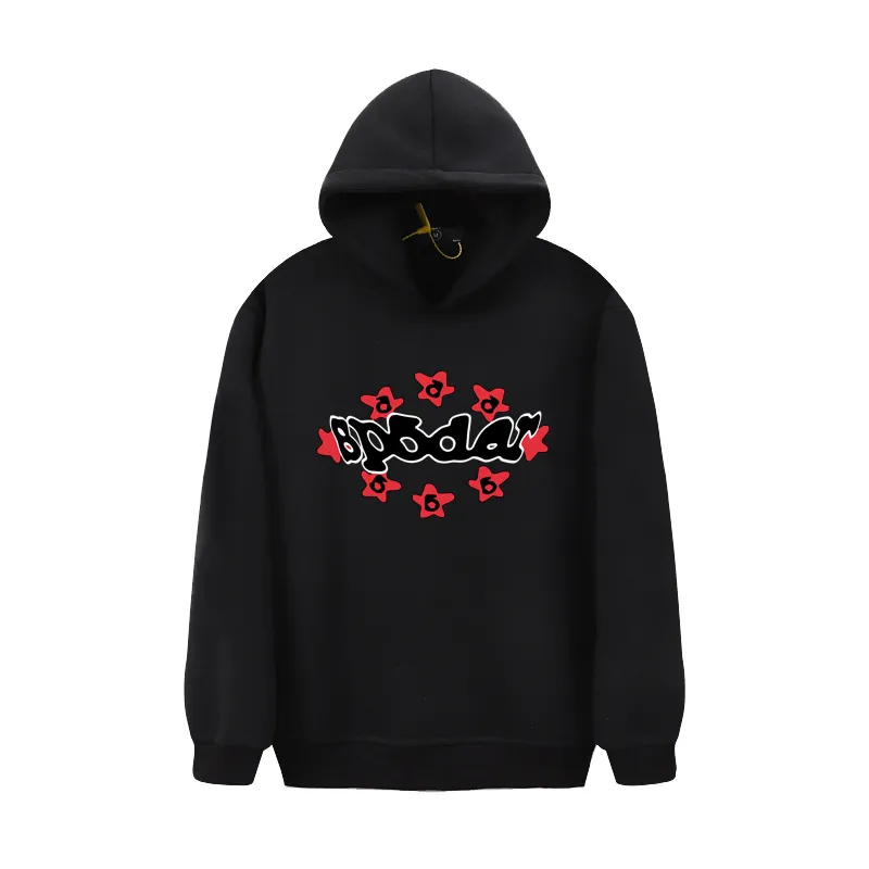 Sp5der Hoodie Black and White