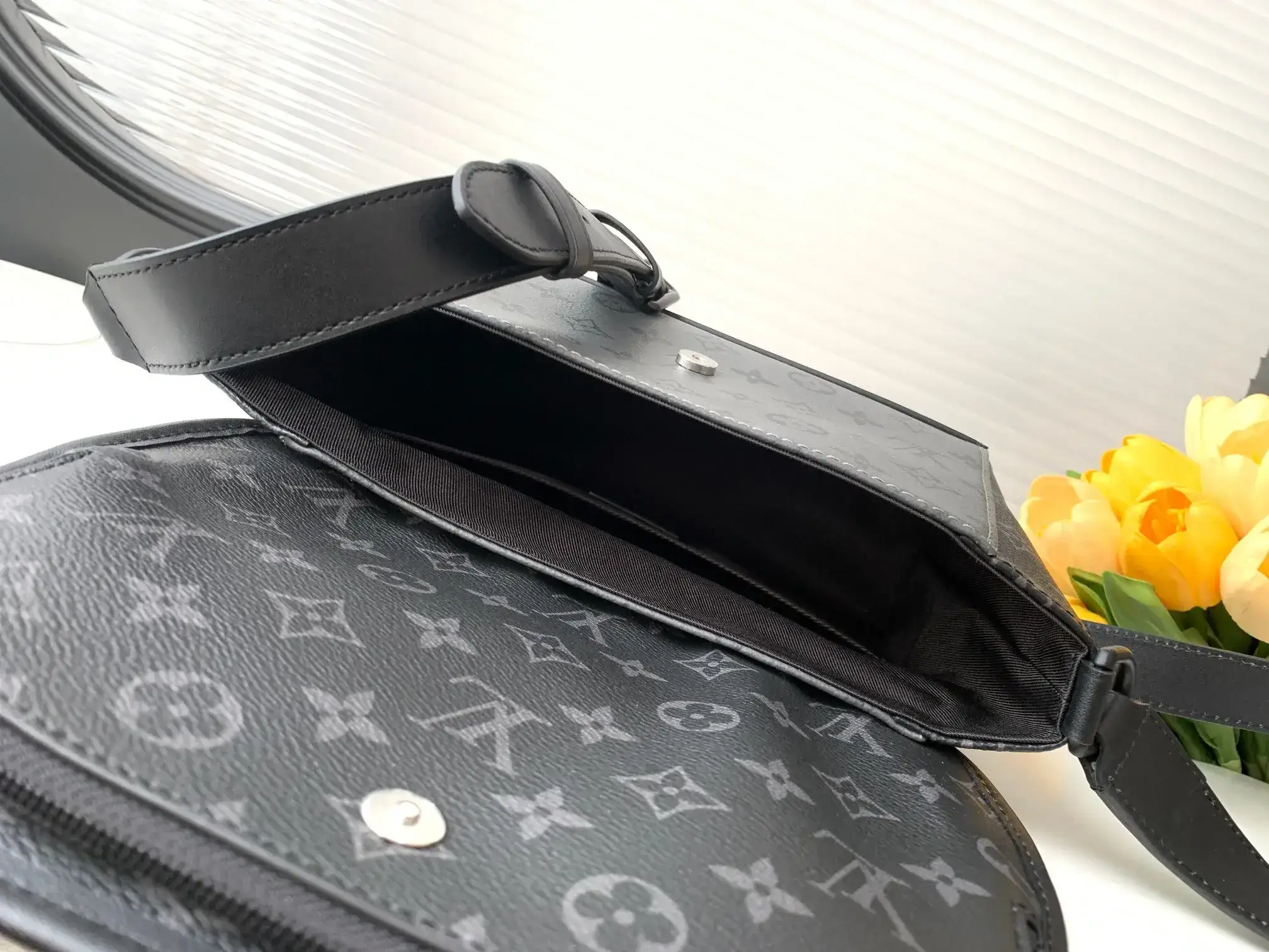 Louis Vuitton Canvas and Leather Crossbody Bag product photo from LabelPicks