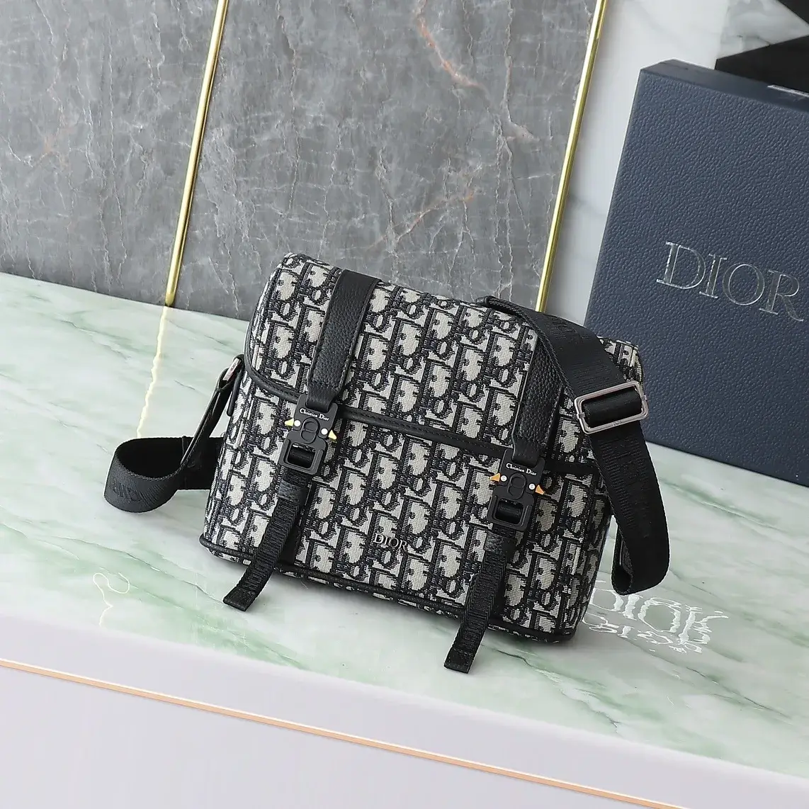 Dior Black Oblique Canvas Crossbody Bag product photo from LabelPicks