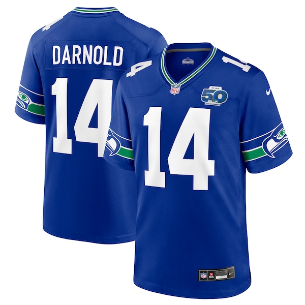 Sam Darnold Seattle Seahawks Nike Alternate 50th Season Game Jersey - Royal