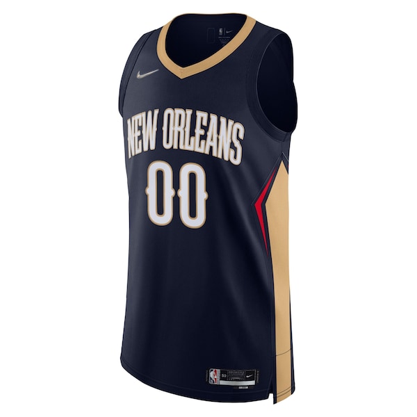 New Orleans Pelicans Nike 2021/22 Diamond Authentic Custom Jersey - Icon Edition - Navy