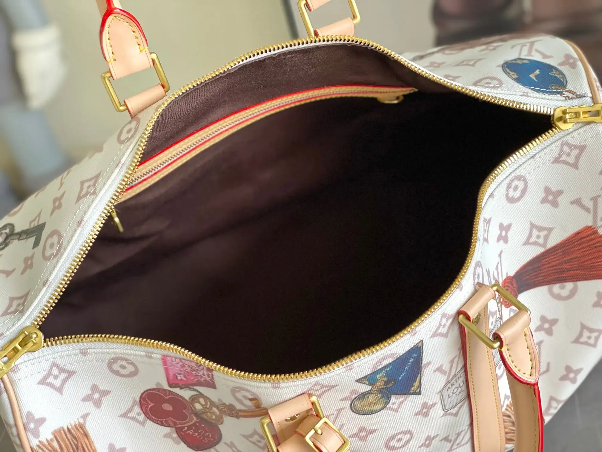 Louis Vuitton Keepall Canvas and Leather Tote Bag product photo from LabelPicks