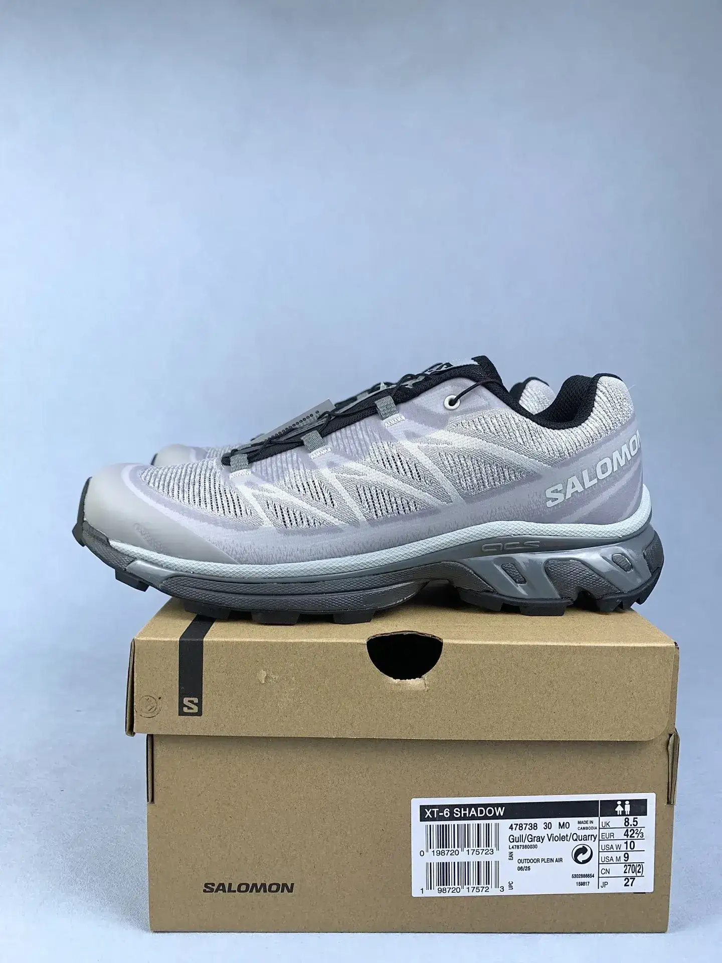 Salomon XT-6 Shadow “Gull Grey Violet” Shoes product photo from LabelPicks