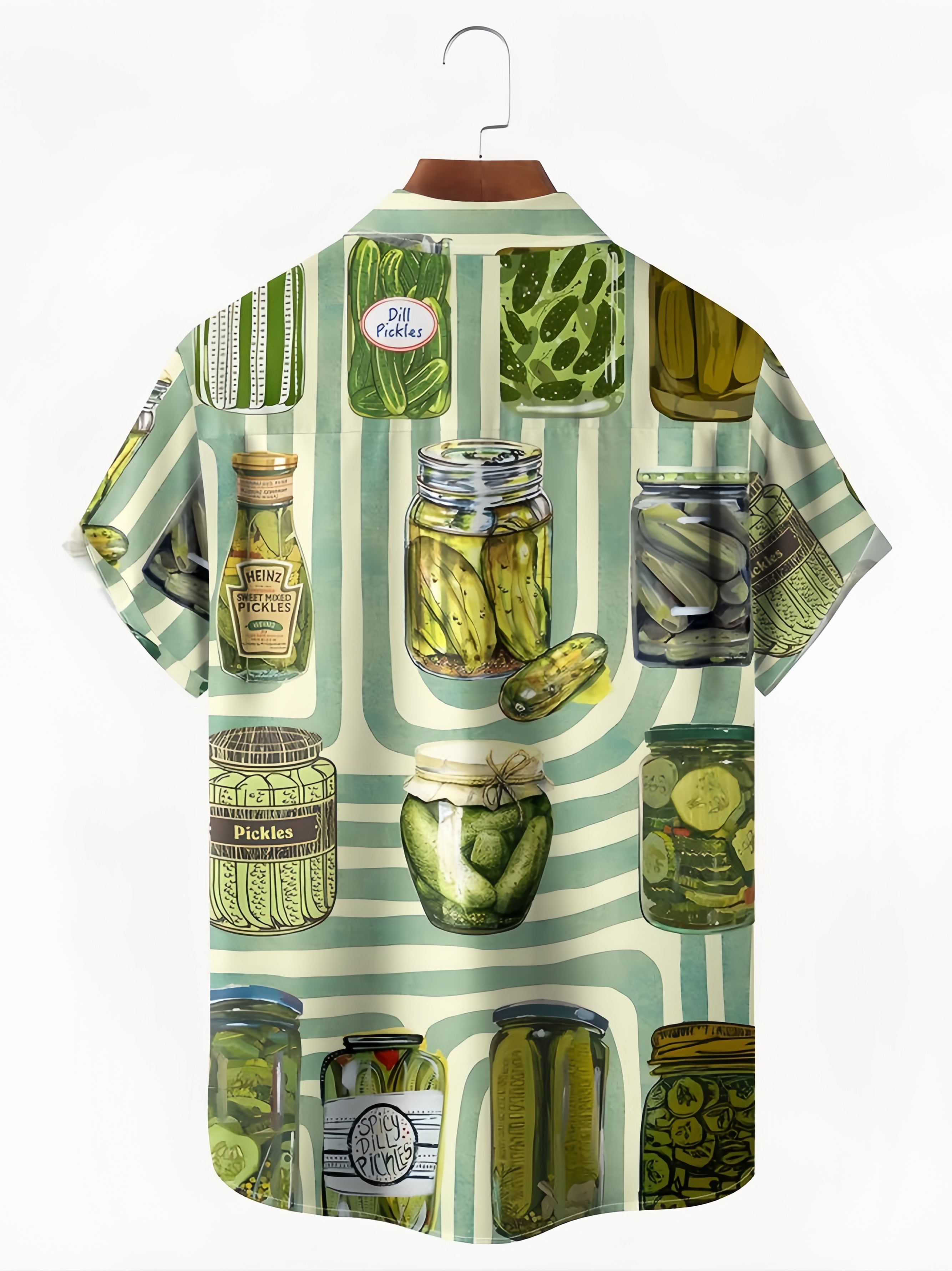 Pickle Jars Chest Pocket Short Sleeve Casual Shirt
