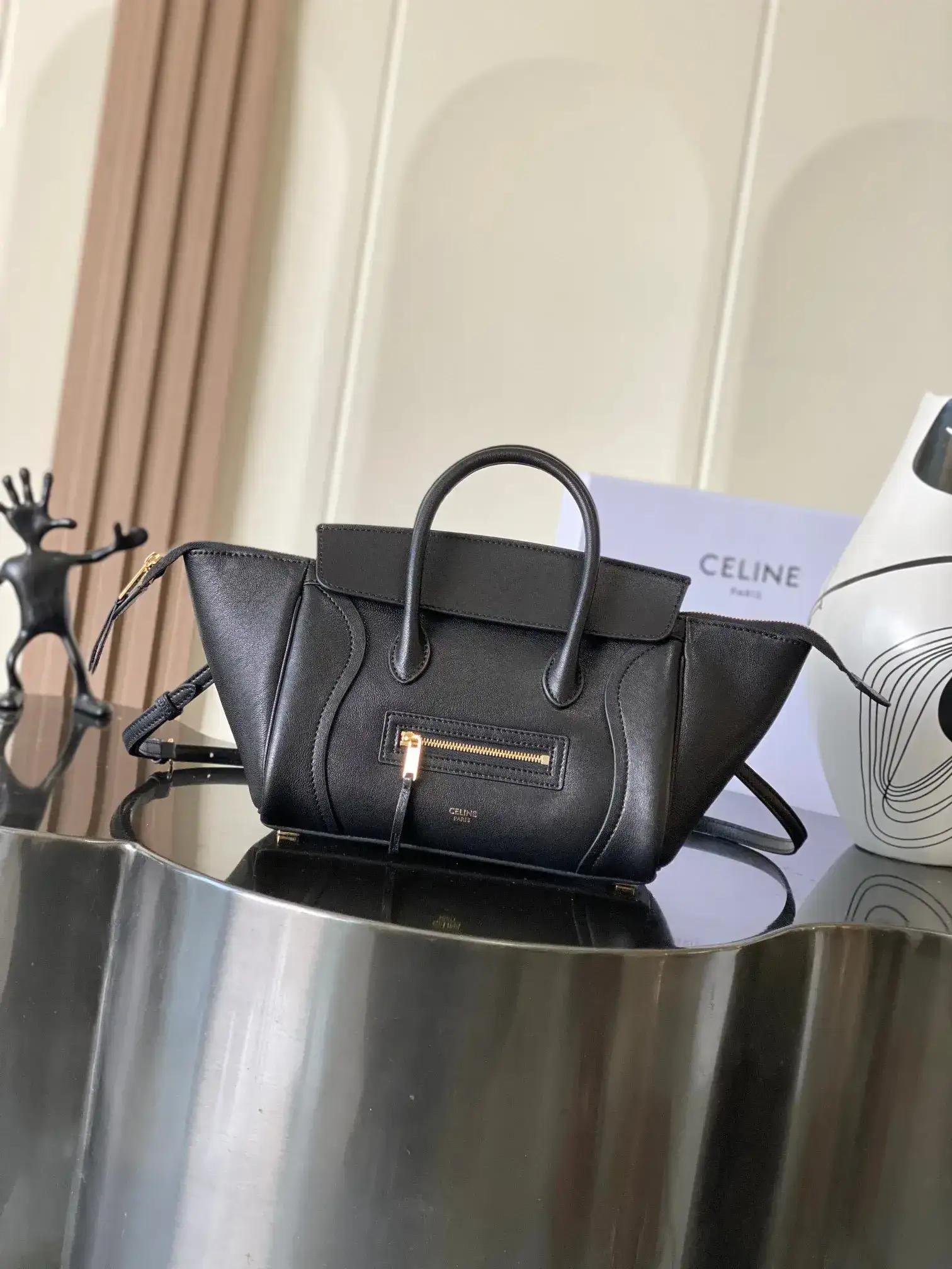 Celine Lambskin Luggage Top Handle Bag product photo from LabelPicks