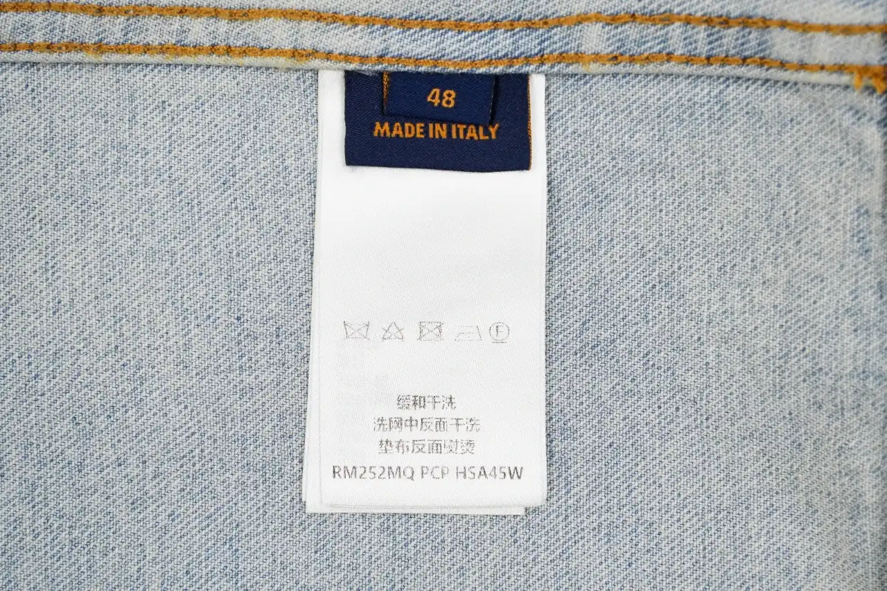 Louis Vuitton Light Blue Monogram Letter Stitch Denim Jacket product photo from LabelPicks