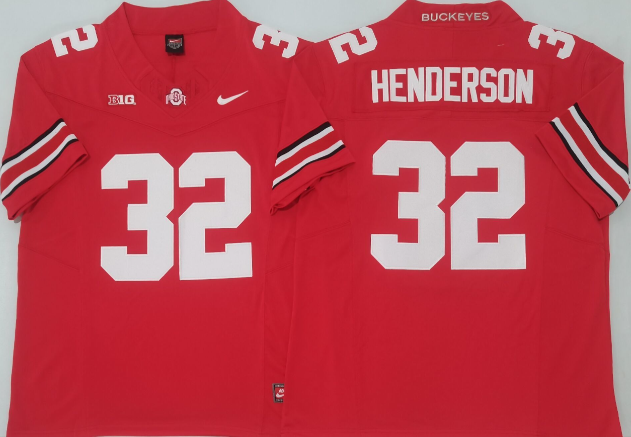 TreVeyon Henderson NCAA Ohio State Buckeyes Nike Vapor Limited Jersey