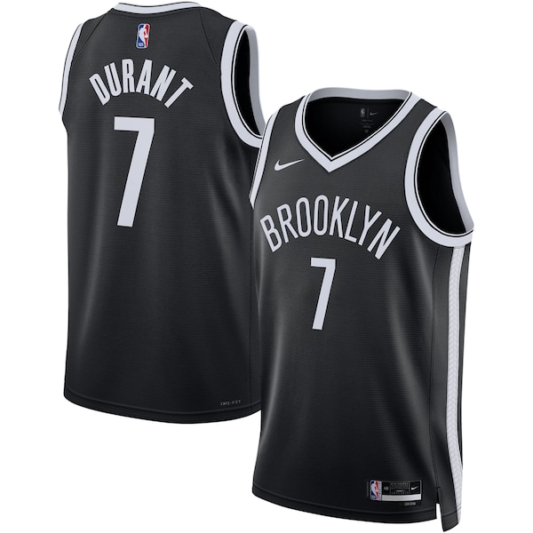 Kevin Durant Brooklyn Nets Nike Unisex Swingman Jersey - Icon Edition - Black/White