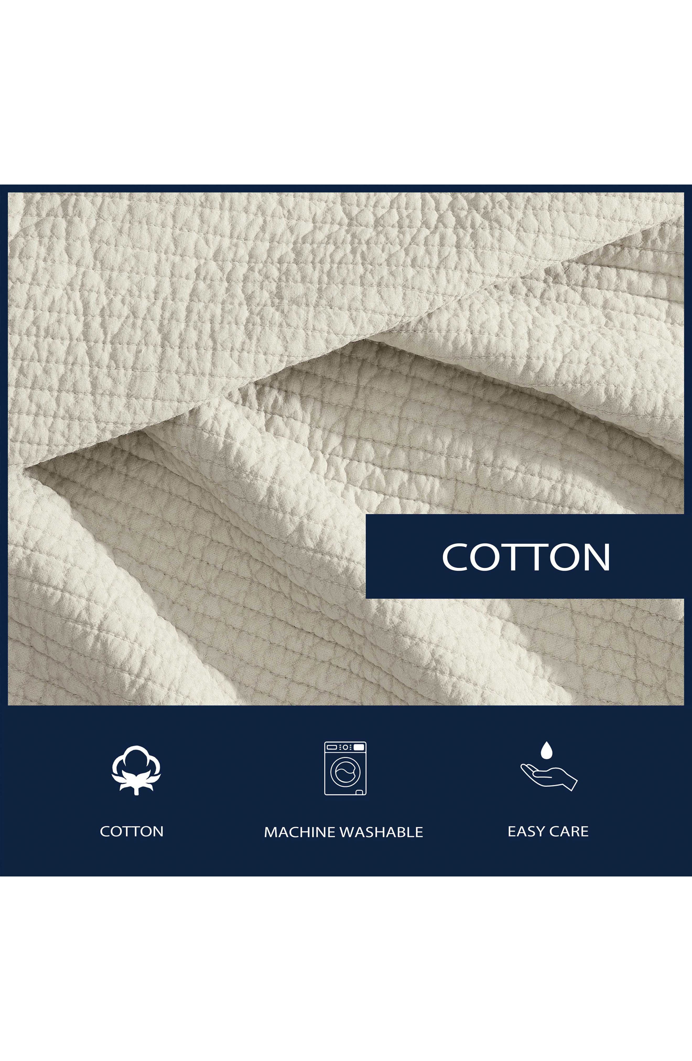 Nautica Seashore Stitch Cotton Twin Quilt Set