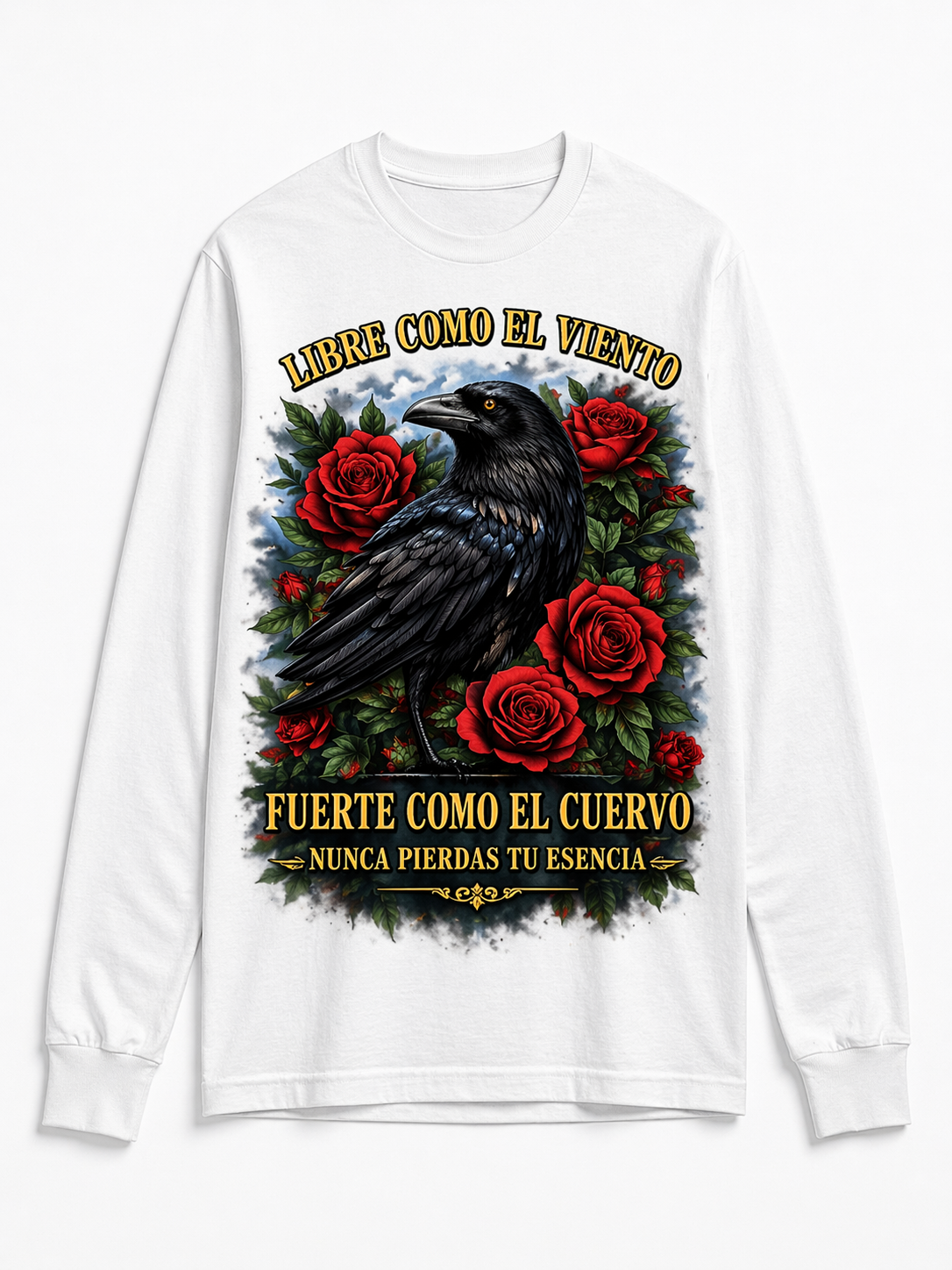 Remera Cuervo y Rosas – Soy Libre