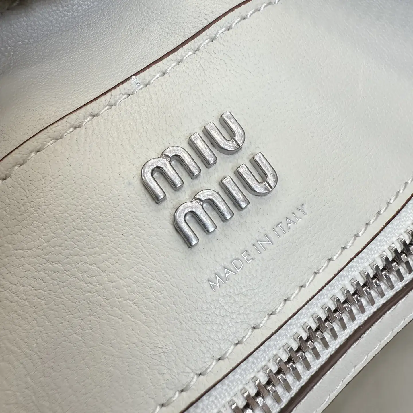 Miu Miu Vivant White Calfskin Top Handle Bag product photo from LabelPicks