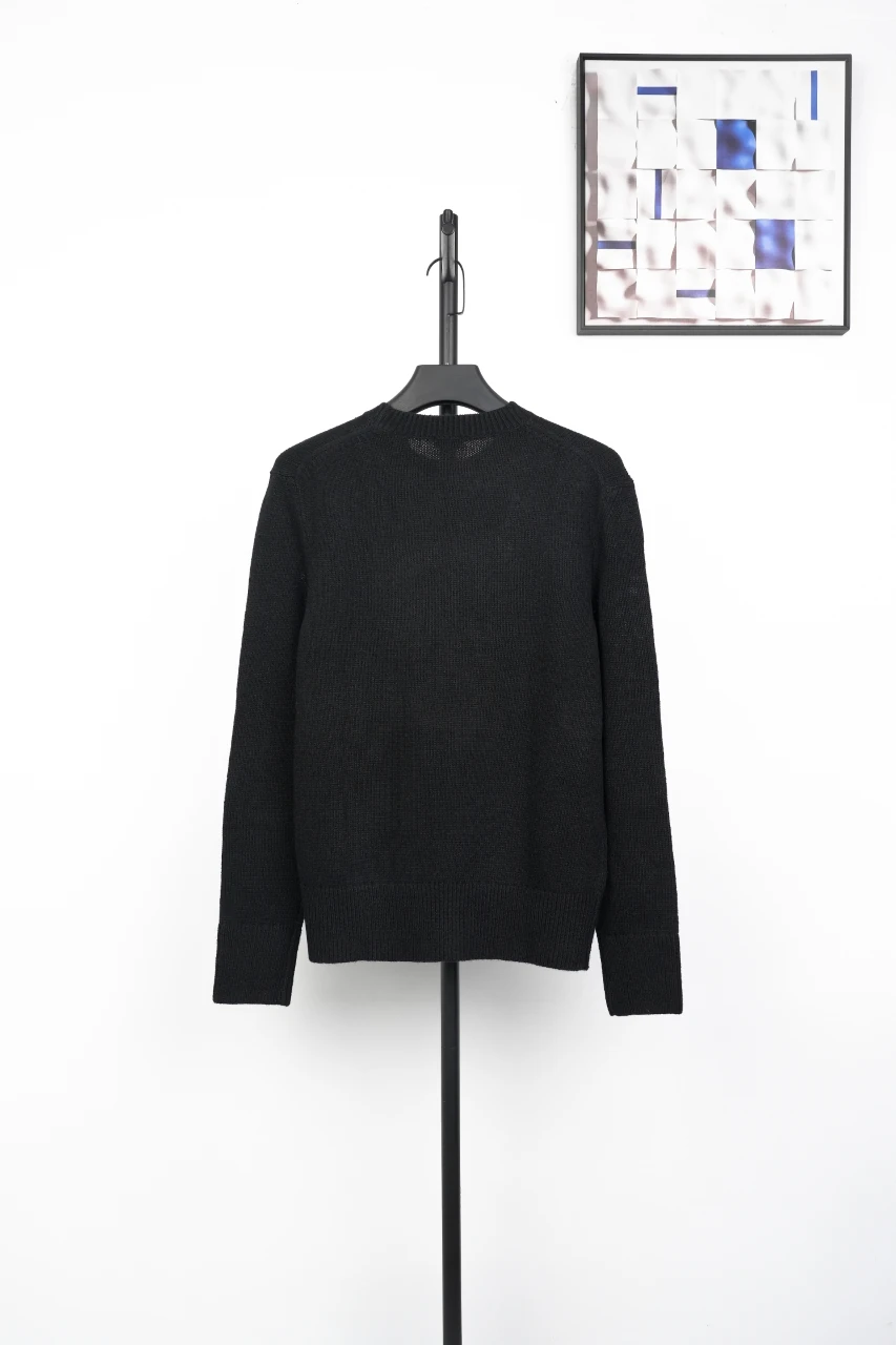 Burberry Black Equestrian Knight Jacquard Crewneck Sweater product photo from LabelPicks