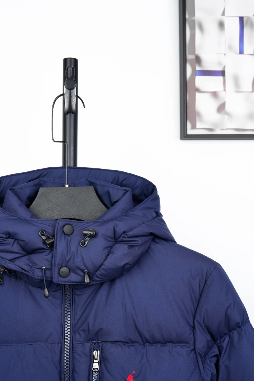 Ralph Lauren Blue Pony Embroidered Hooded Down Jacket product photo from LabelPicks