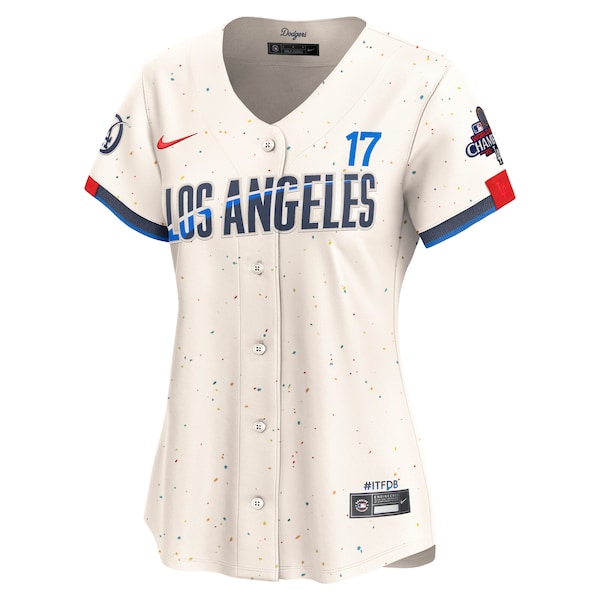 Shohei Ohtani Los Angeles Dodgers Nike Women's 2024 World Series Champions City Connect Limited Player Jersey - Cream