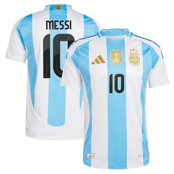 Lionel Messi Argentina National Team adidas 2024 Home Authentic Player Jersey - White/Blue