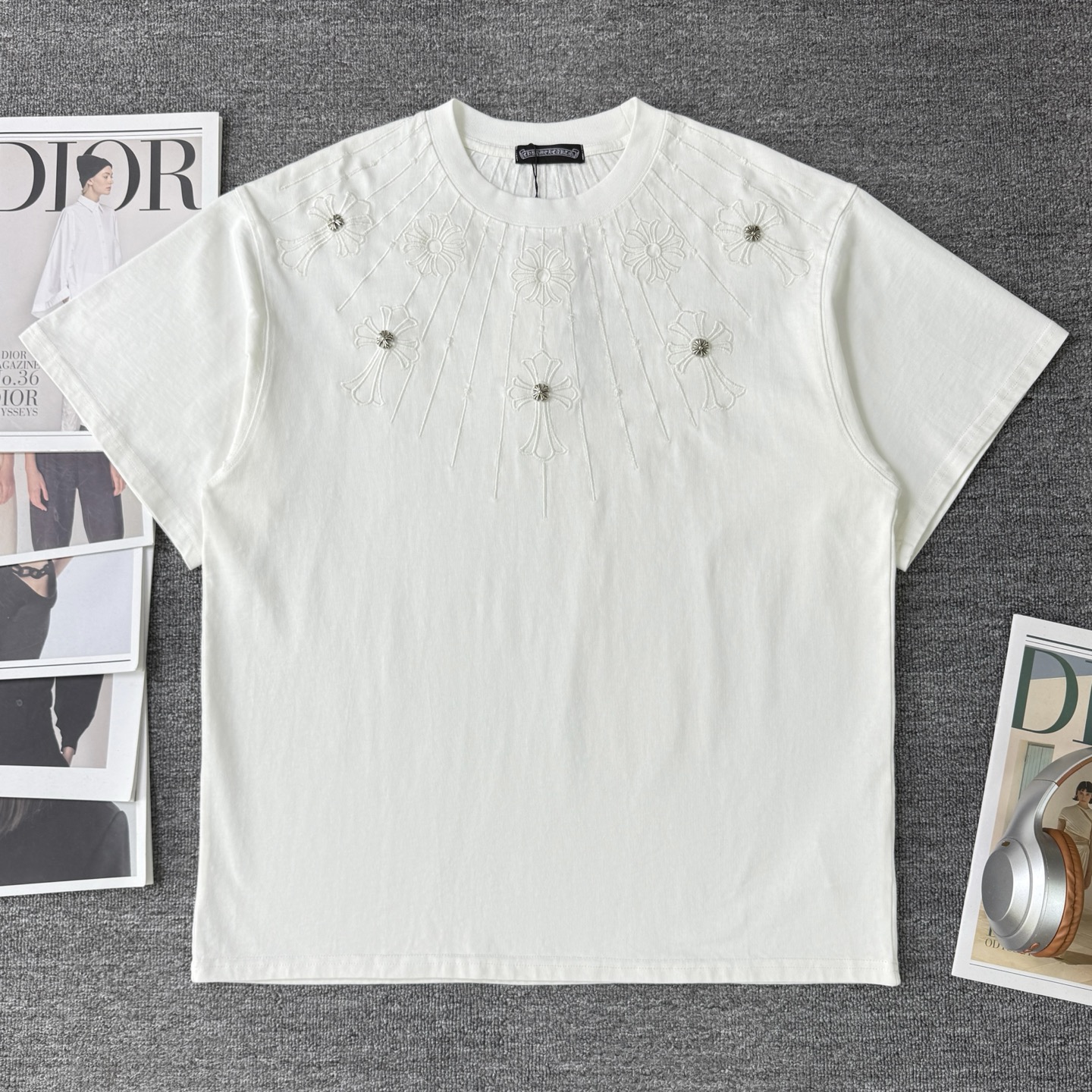 0512 Classic letter prints t-shirt