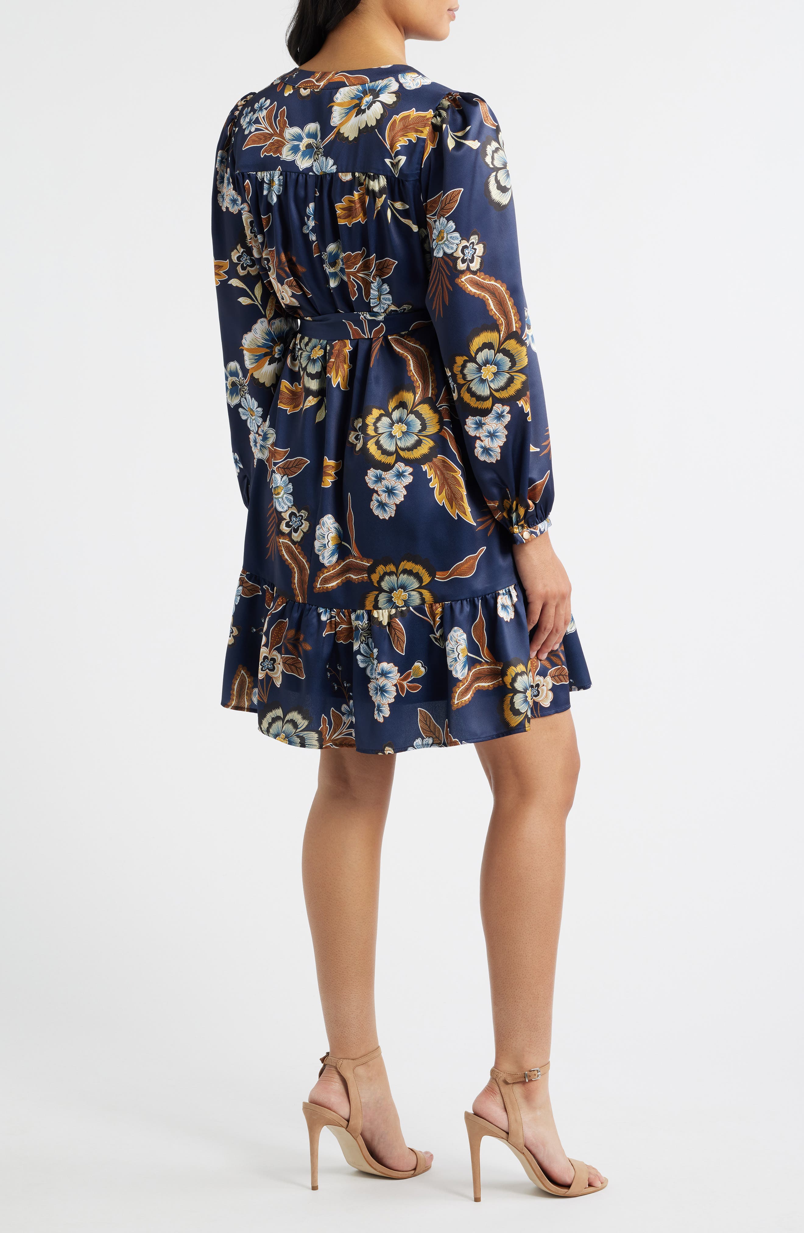 Julia Jordan Floral Long Sleeve Dress