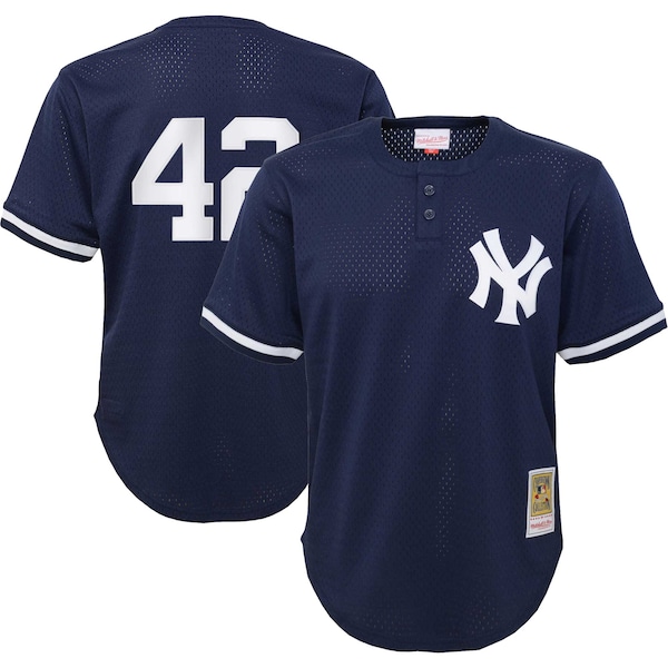 Mariano Rivera New York Yankees Youth Cooperstown Collection Mesh Batting Practice Jersey - Navy