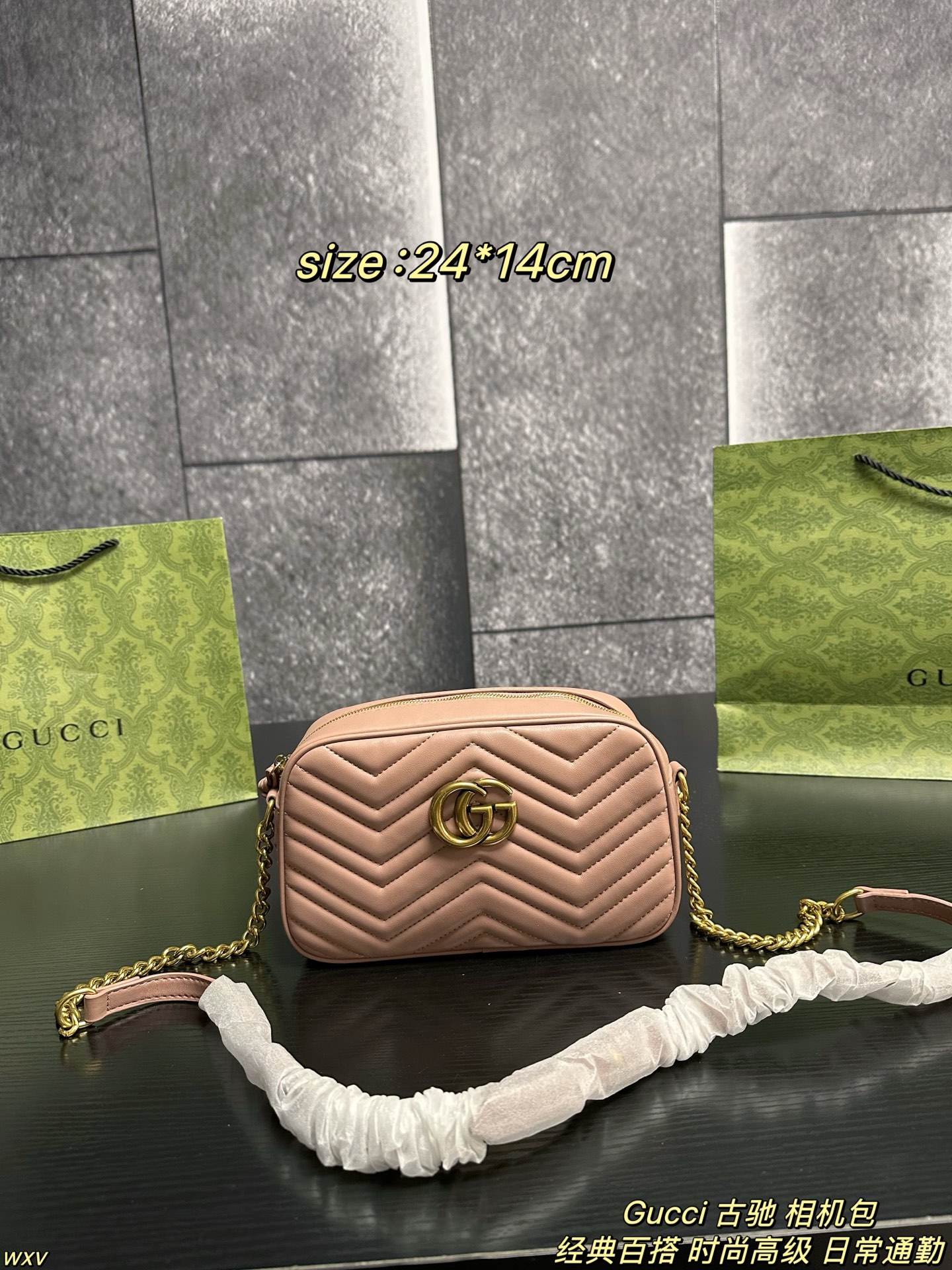 Gucci  Chain-strap camera crossbody bag