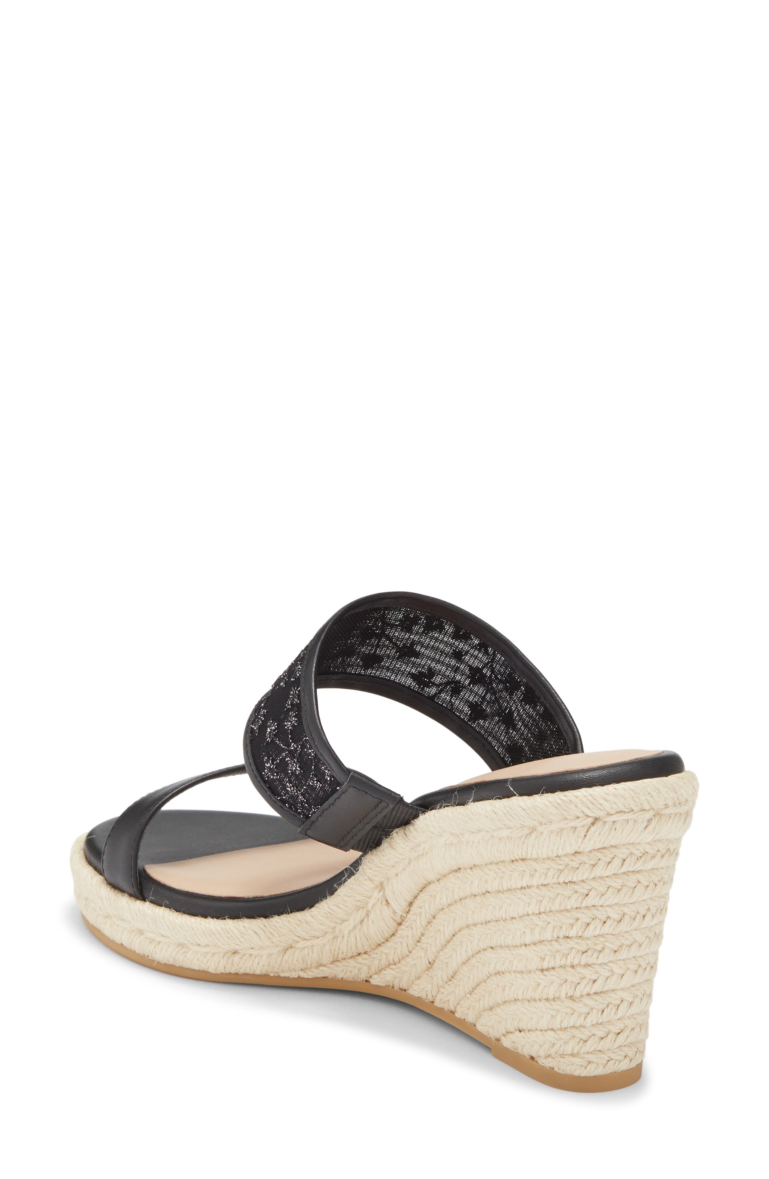 Stuart Weitzman Lily Espadrille Wedge Slide Sandal