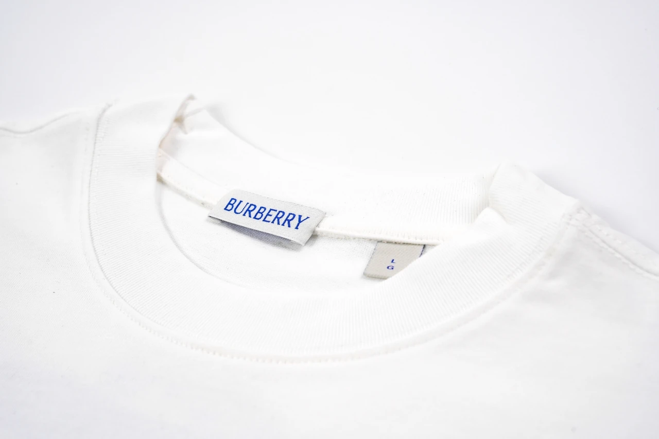 Burberry White Front Letter Back Knight Print T-Shirt product photo from LabelPicks