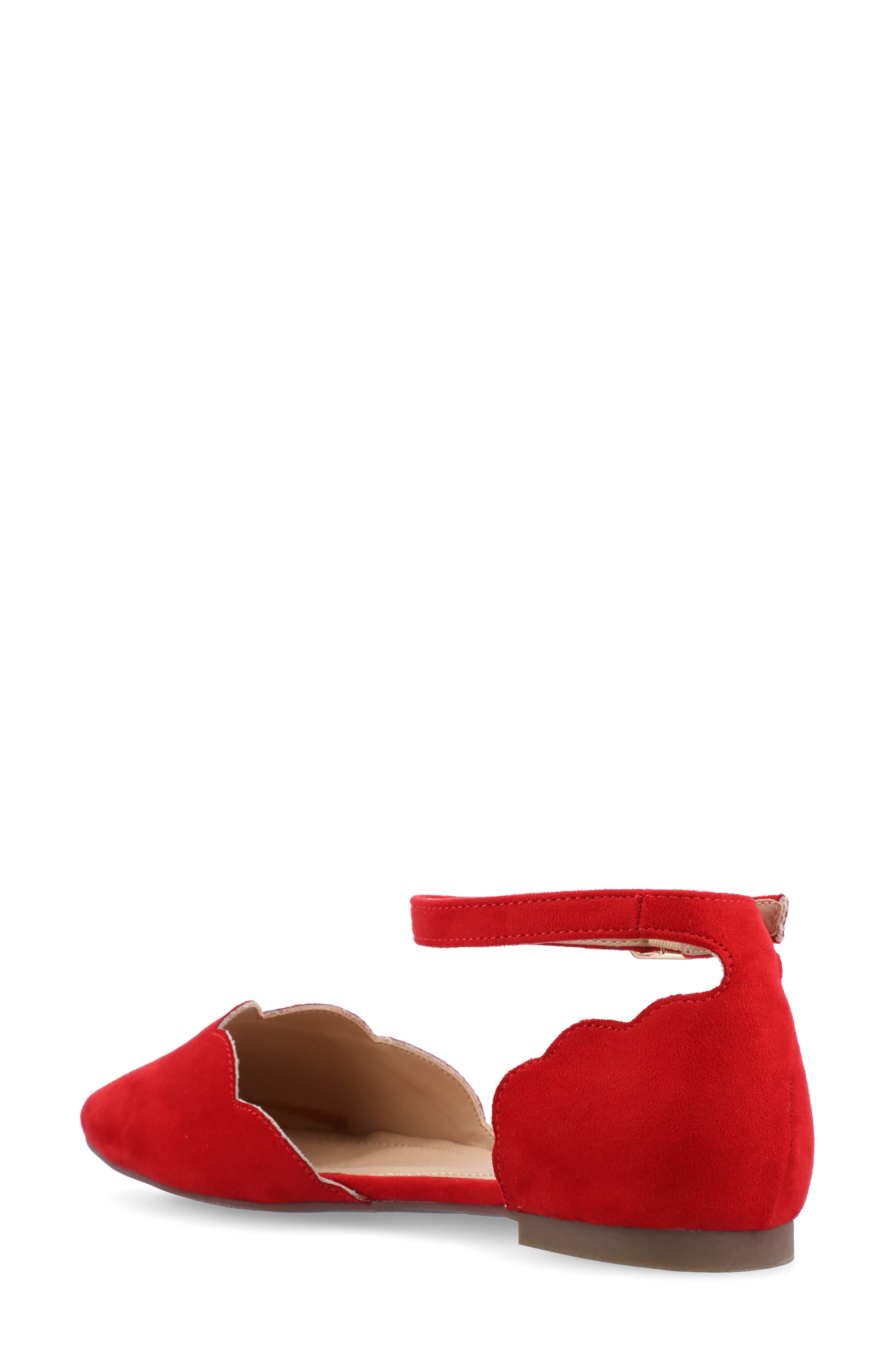 Journee Collection Lana Ankle Strap Flat - Wide Width