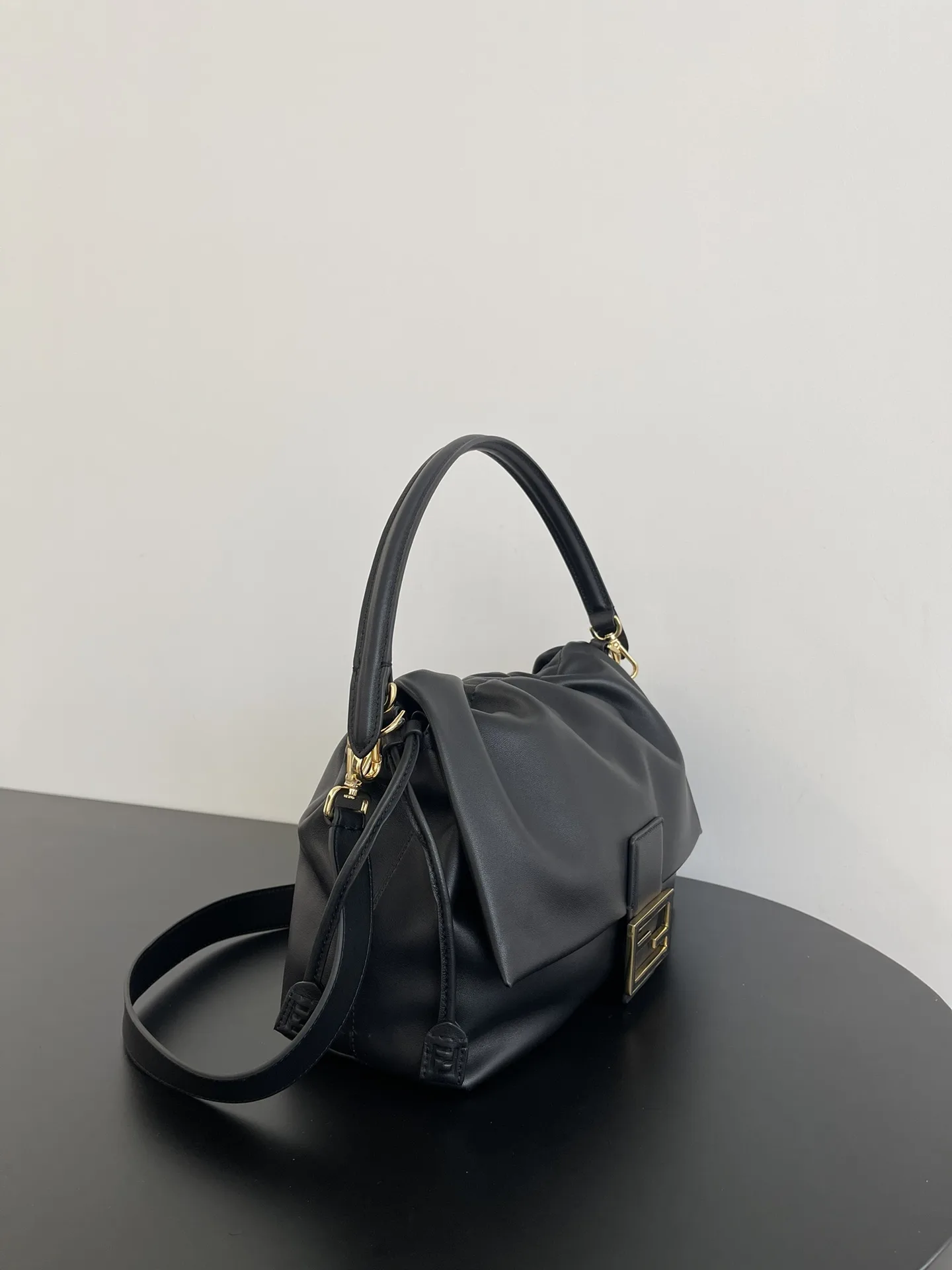 Fendi Black Baguette Lambskin Bucket Bag product photo from LabelPicks