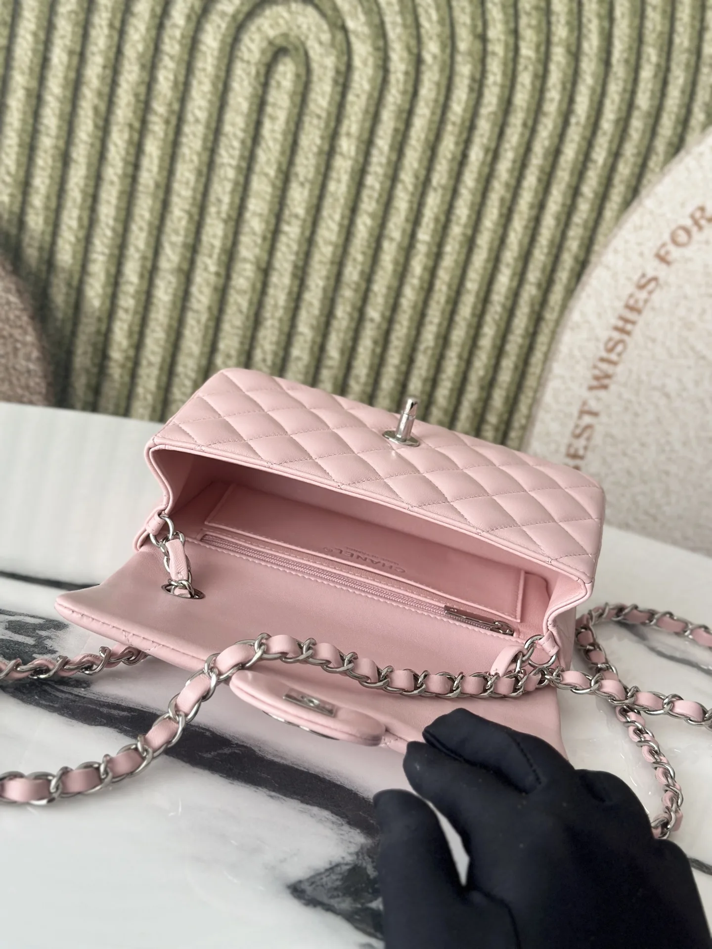 Chanel Pink Classic Flap Lambskin Shoulder Bag product photo from LabelPicks