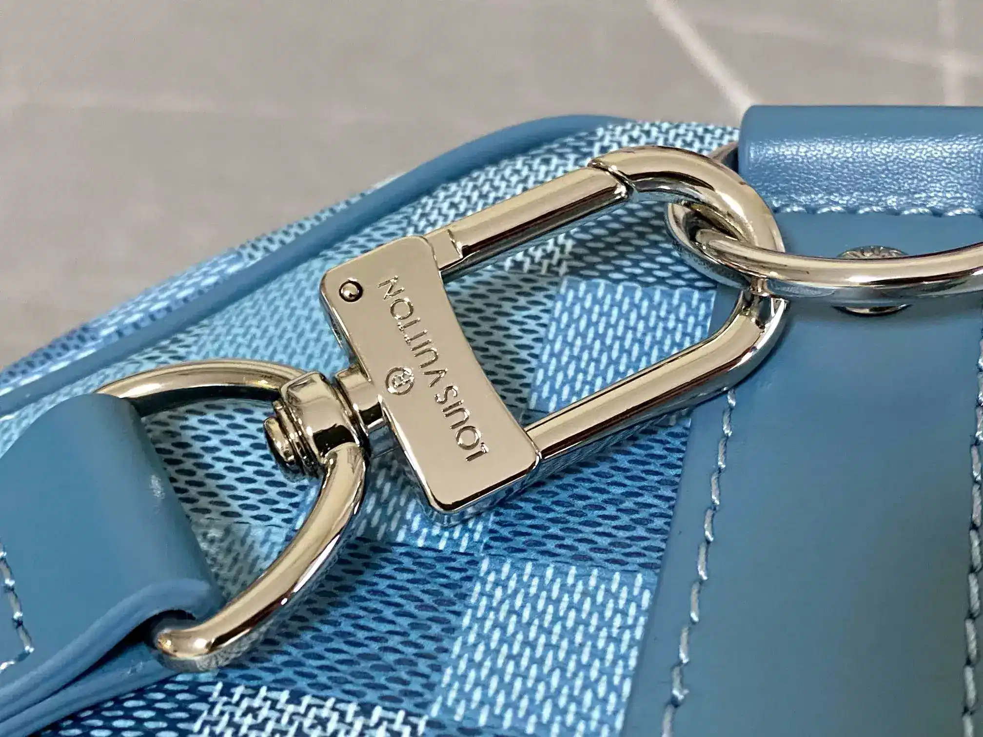 Louis Vuitton Keepall Blue Damier Canvas Tote Bag product photo from LabelPicks