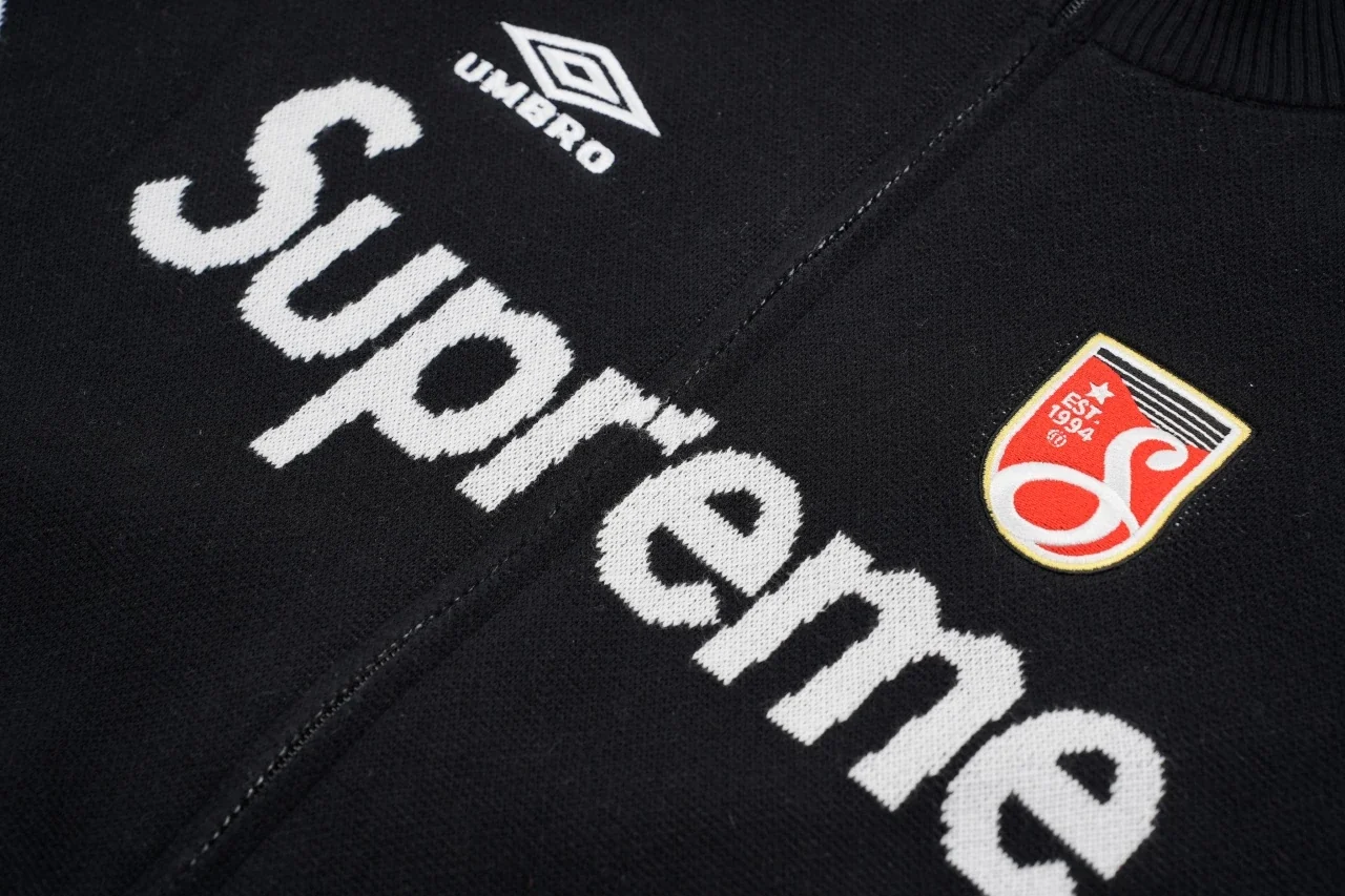 Supreme Black Number 9 Knit Zip Track Jacket product photo from LabelPicks
