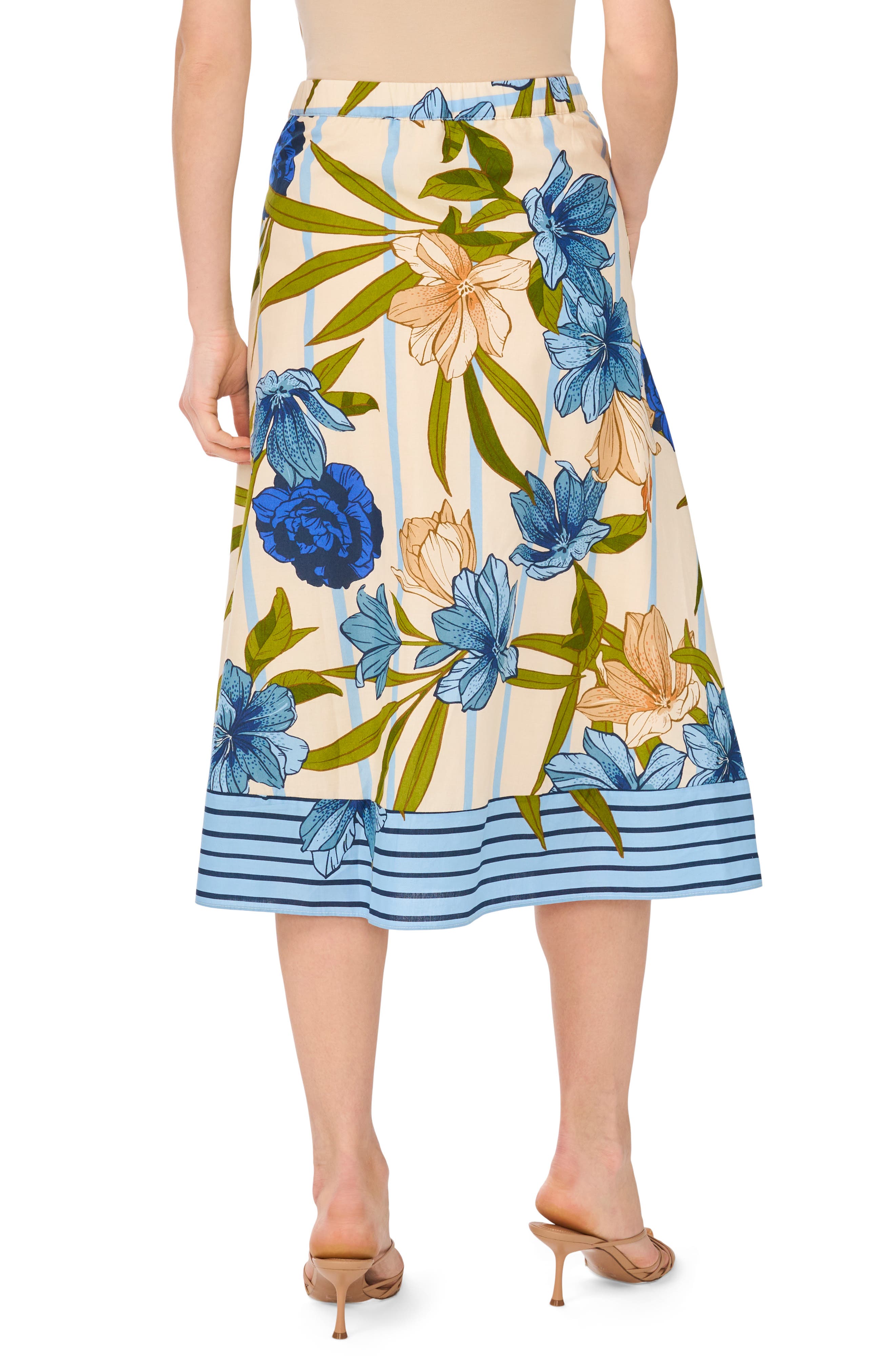 Halogen® Border Full Maxi Skirt