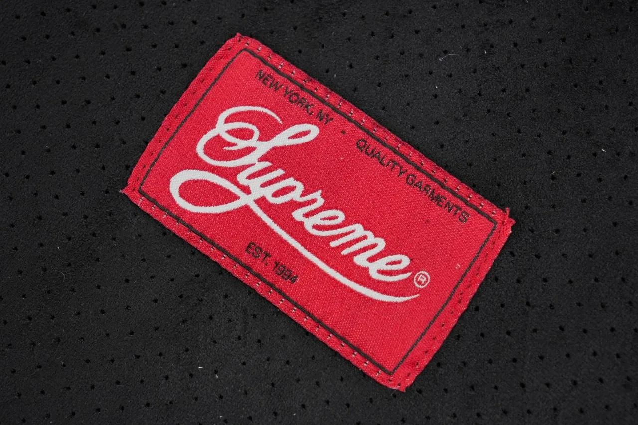 Supreme Black Suede Mesh Baseball Jersey product photo from LabelPicks