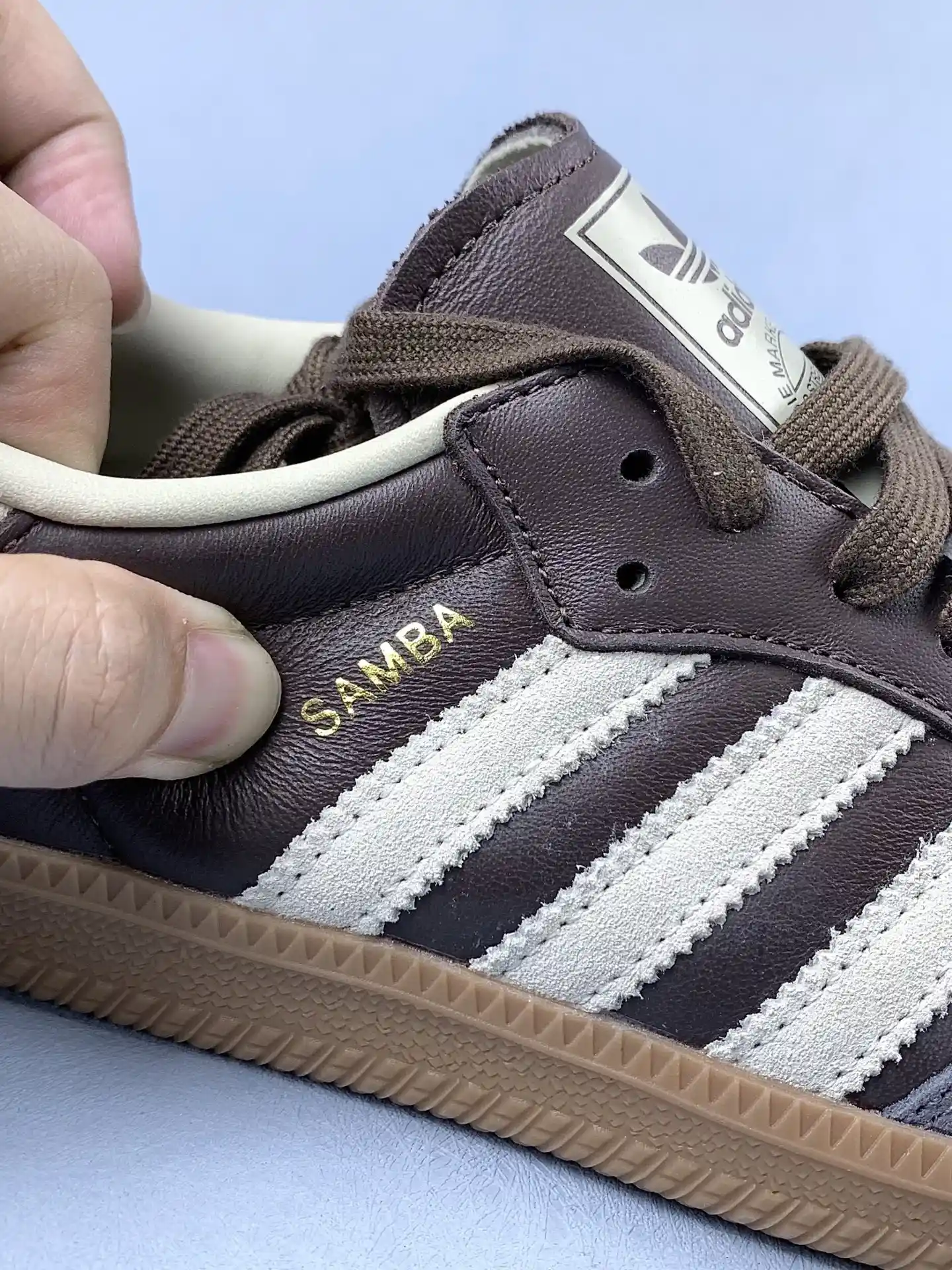 adidas Samba OG Brown Putty Grey Shoes product photo from LabelPicks