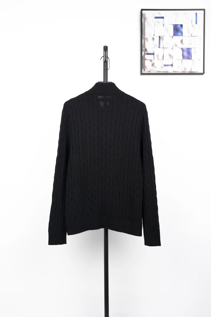 Ralph Lauren Black Pony Embroidered Half Zip Sweater product photo from LabelPicks