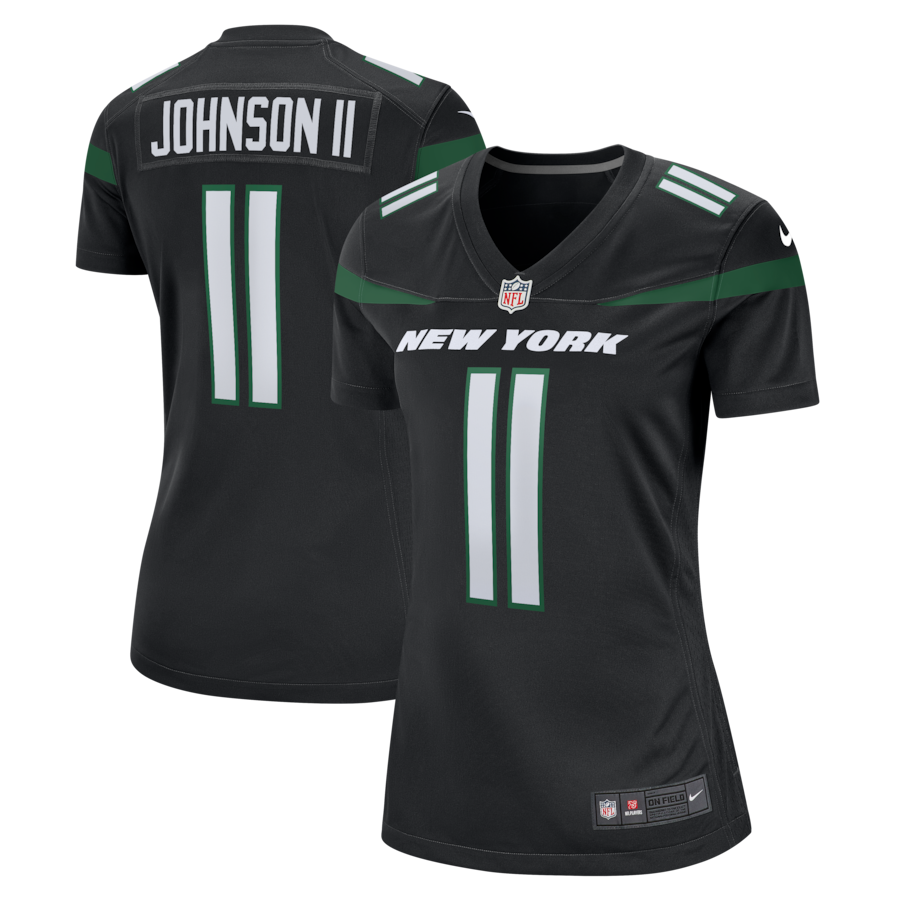 Jermaine Johnson II New York Jets Nike Women's Alternate Game Jersey - Stealth Black