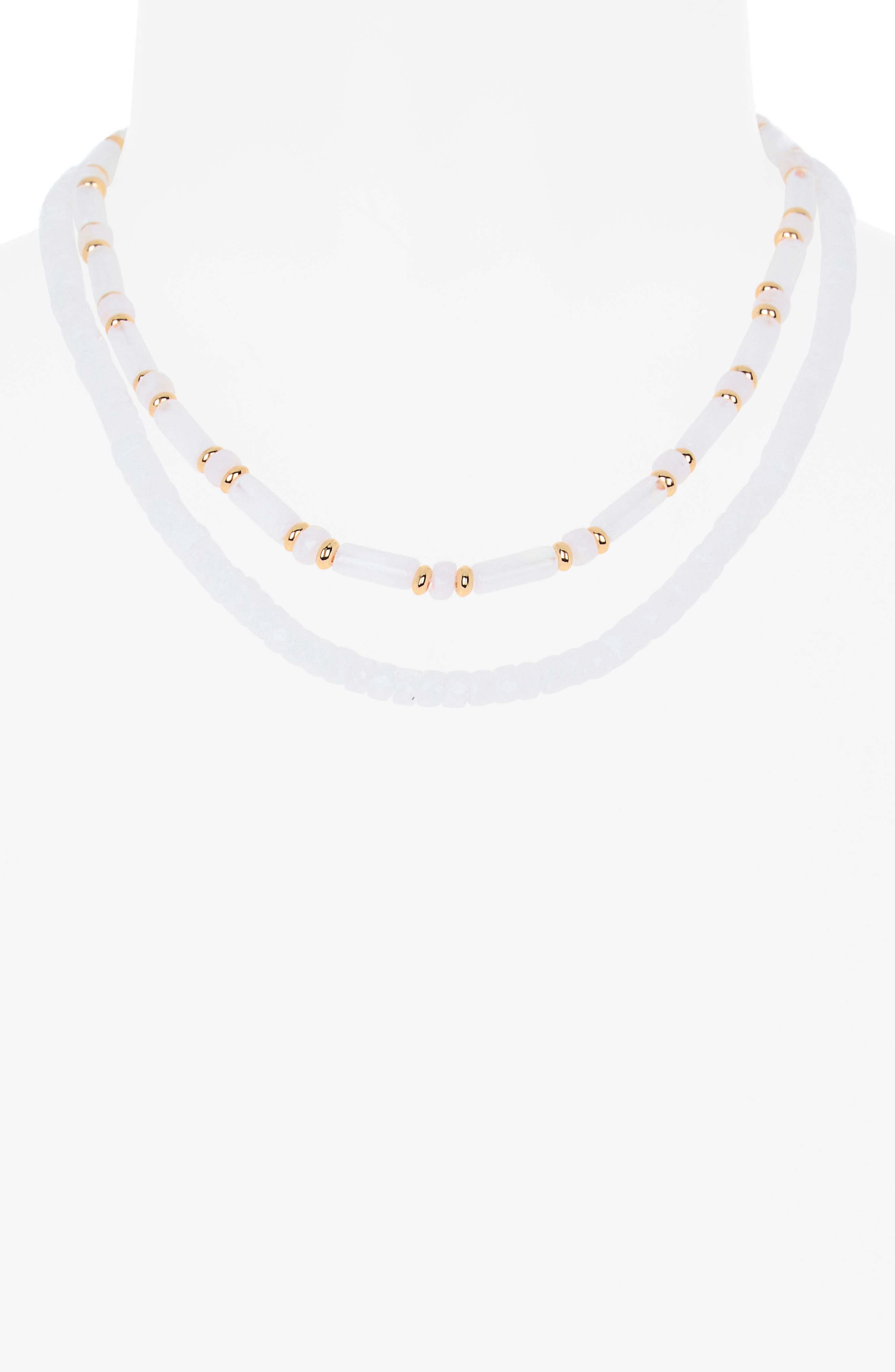 NORDSTROM RACK Two-Row Beaded Necklace